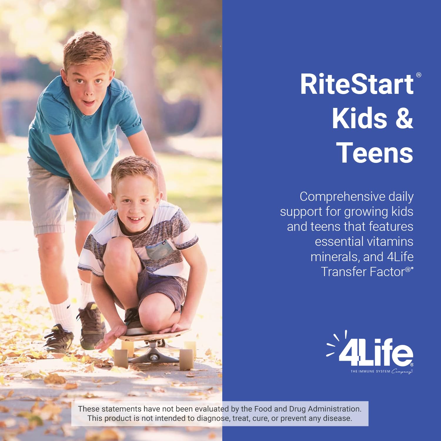 4Life RiteStart Kids and Teens- Apple, Orange Flavors, 22 Essential Vitamins, Minerals, Immune System and Brain Support Ages 2+ - 120 Chewable Tablets 4Life uk supplements