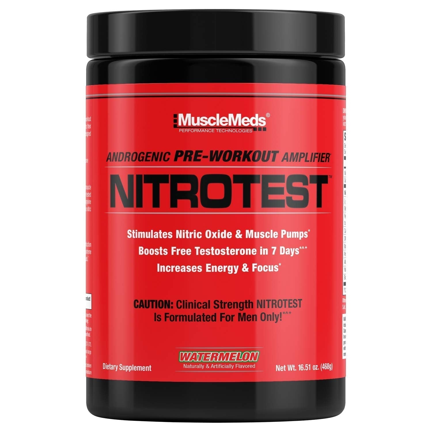 MuscleMeds Nitrotest Pre-Workout Supplement Drink, Boost Nitric Oxide, Testosterone MuscleMeds uk supplements