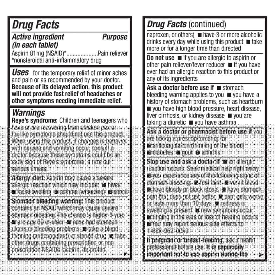 HealthA2Z Aspirin 81mg Low Strength | Enteric Coated | 24 Packs of 40 Counts (960 Tablets Total) | Value Package HealthA2Z uk supplements