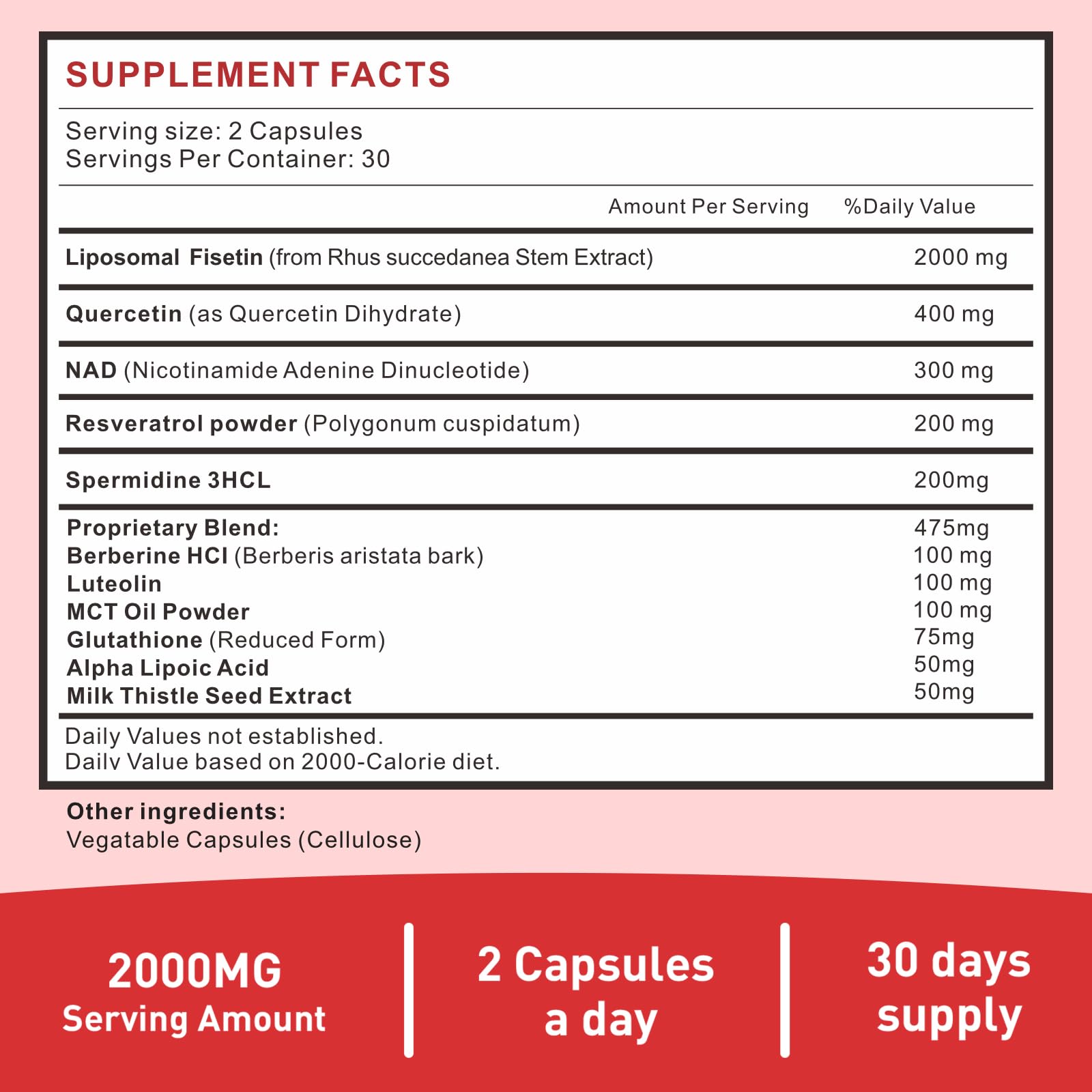 Uarcool Fisetin Supplement 2000mg for Healthy Aging and Longevity, Skin Health, Brain - Soy Free, Vegetarian - 60 Softgels Uarcool uk supplements