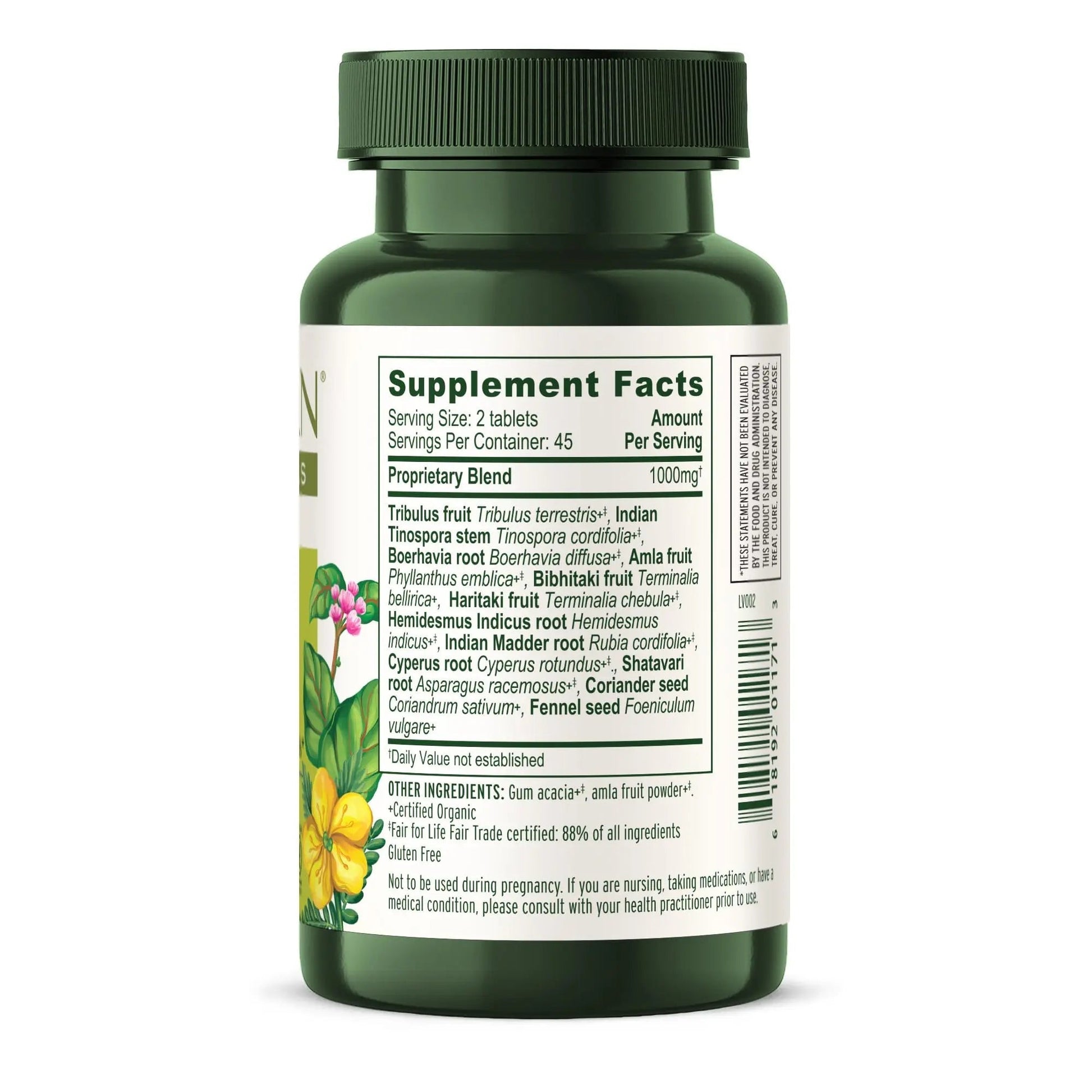 Banyan Botanicals Organic Kidney Formula–Urinary Tract Support & Detox Supplement–Gokshura & Punarnava for Fluid Balance & Systemic Cleansing–Cooling Genitourinary Tonic-90 Tablets-USDA Organic Banyan Botanicals uk supplements