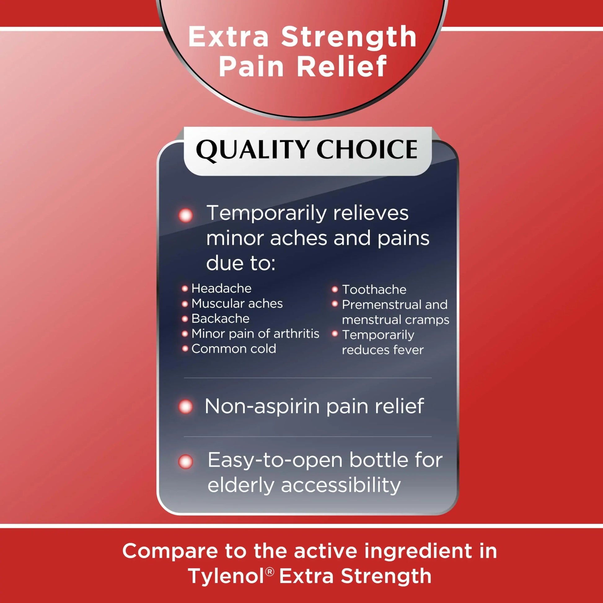 Quality Choice Easy Open Extra Strength Pain Relief, Acetaminophen 500mg Extra Strength, Pain Reliever and Fever Reducer for Headache, Backache, Toothache and Muscle Aches, 150 Count Bottle. Quality Choice uk supplements