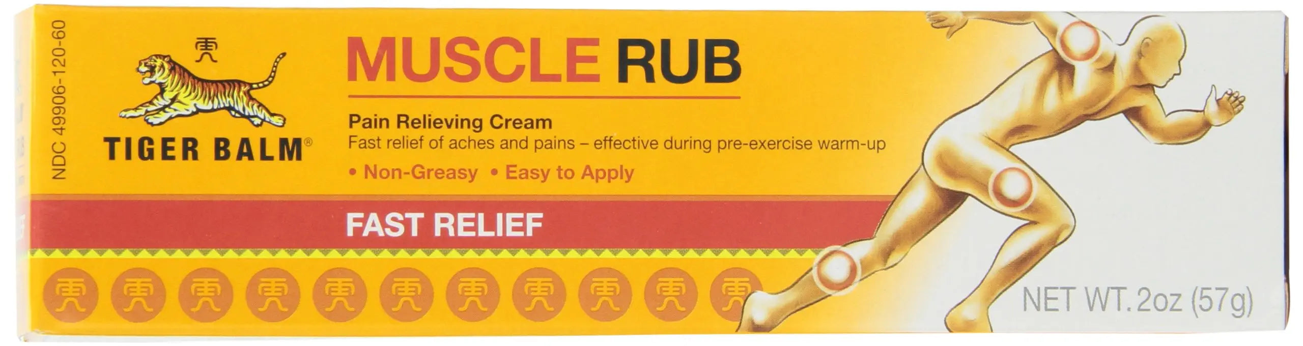Tiger Muscle Rub Topical Analgesic Cream 2 Ounces (57 g) (Pack of 4) Tiger Balm uk supplements
