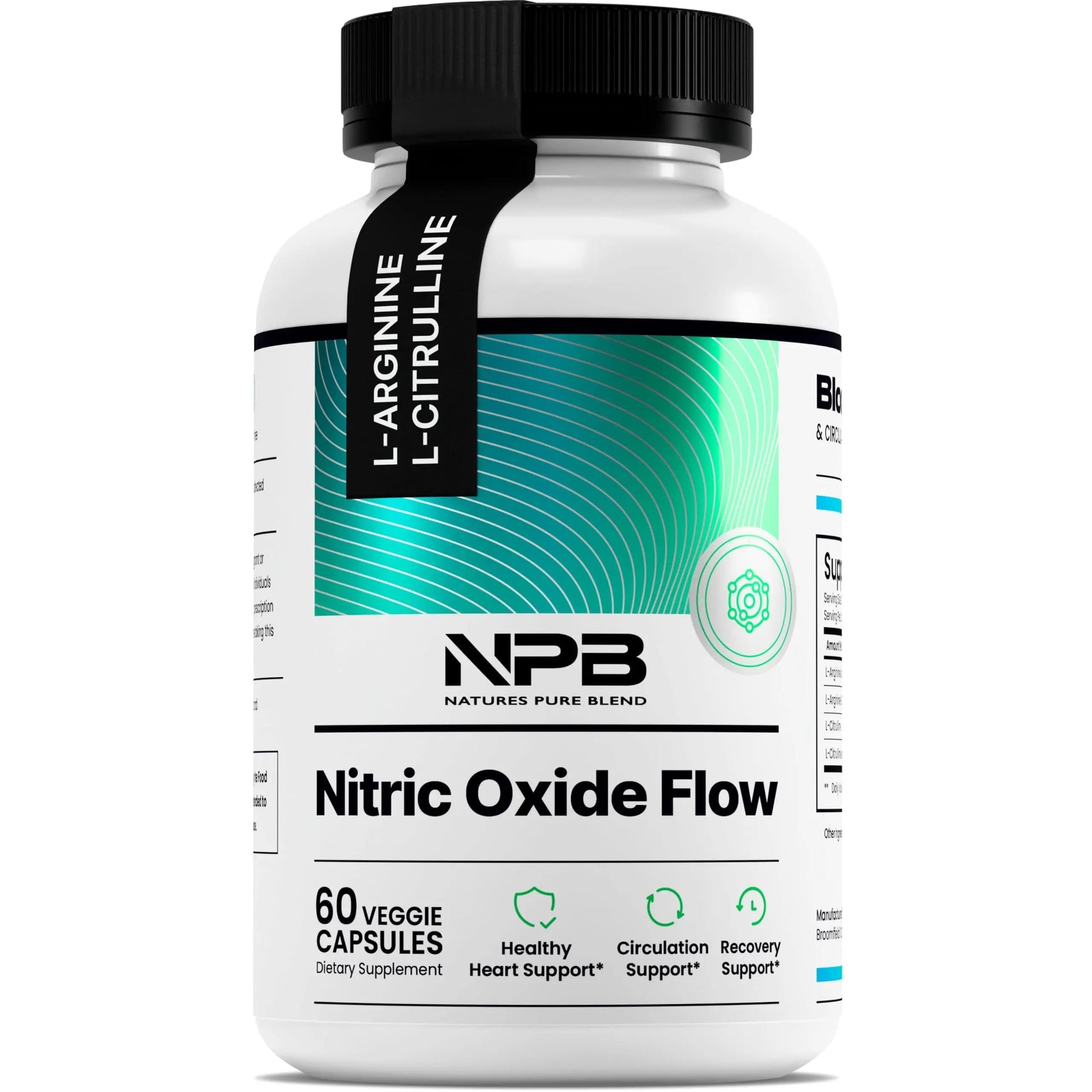 Nature's Pure Blend Nitric Oxide Supplements for Men – L-Arginine L-Citrulline – Heart Support & Flow Circulation Booster – 1500MG L Arginine and L Citrulline, Preworkout, Bodybuilding Nature's Pure Blend uk supplements