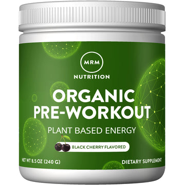 MRM Nutrition Organic Pre-Workout Powder | Black Cherry Flavored | Superfoods MRM uk supplements