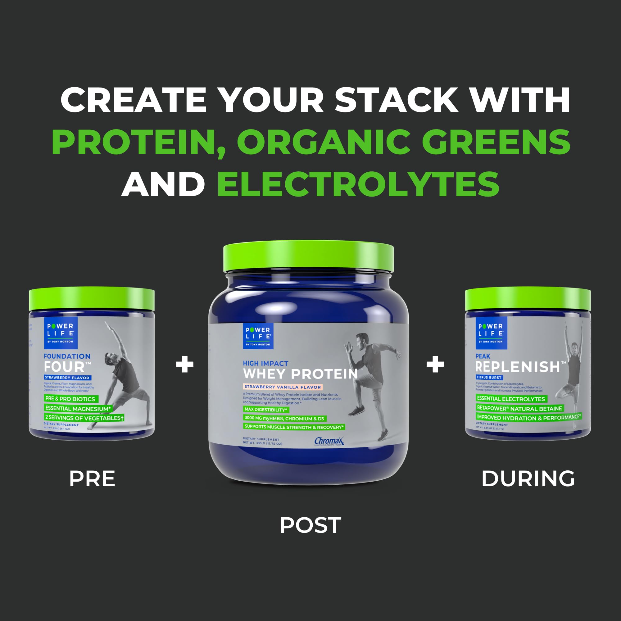 POWERLIFE Tony Horton High Impact Grass Fed Whey Protein with 3000 MG of HMB POWERLIFE uk supplements