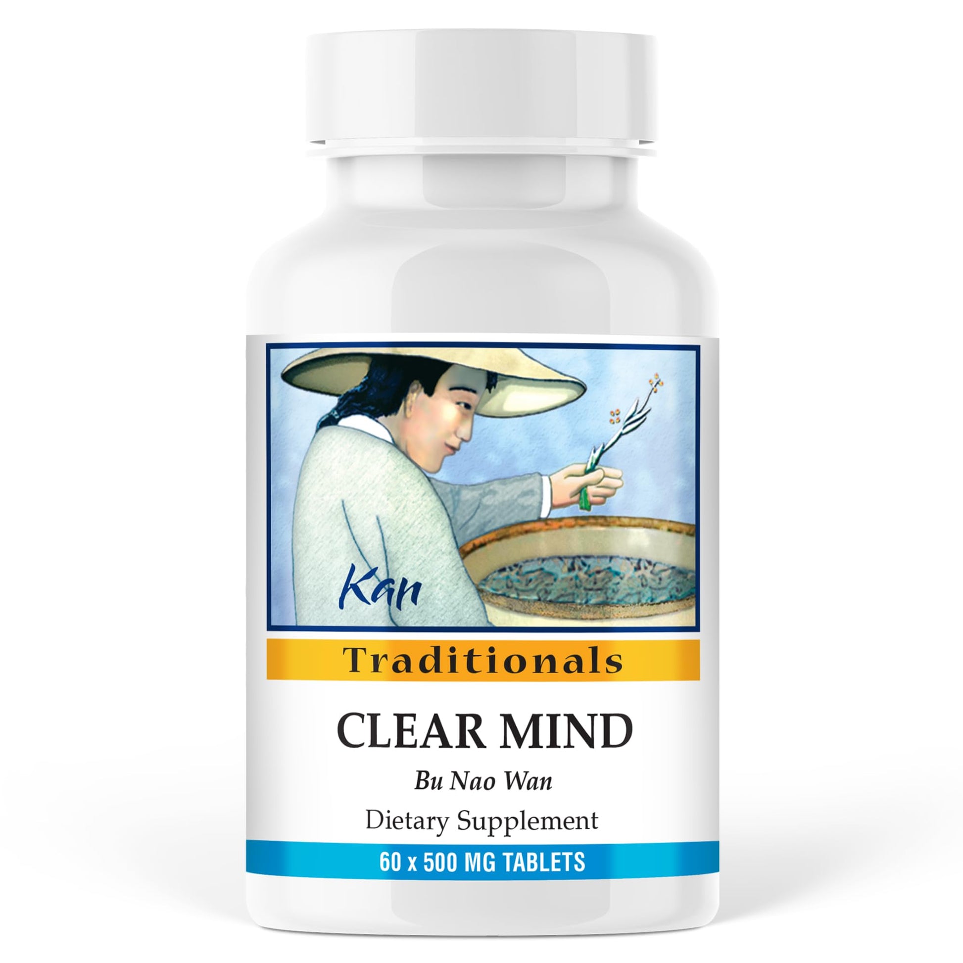 Kan Herbs Company Clear Mind Formula – Traditional Chinese Herbal Blend for Cognitive Clarity and Spirit Support, Nourishes Heart Yin and Blood, Calms Shen, Herbal Supplement, 60 Tablets Kan Herbs uk supplements