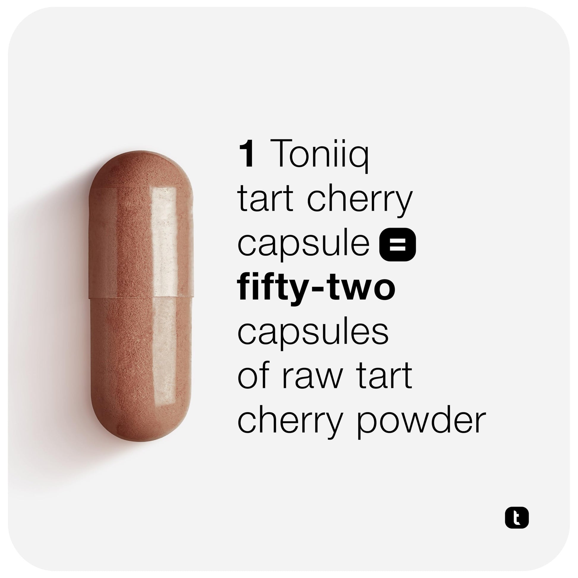 Toniiq Tart Cherry Capsules - Ultra High Potency 52:1 Extract - Highly Concentrated - Third-Party Lab Tested for Purity & Quality - 120 Capsules Toniiq uk supplements