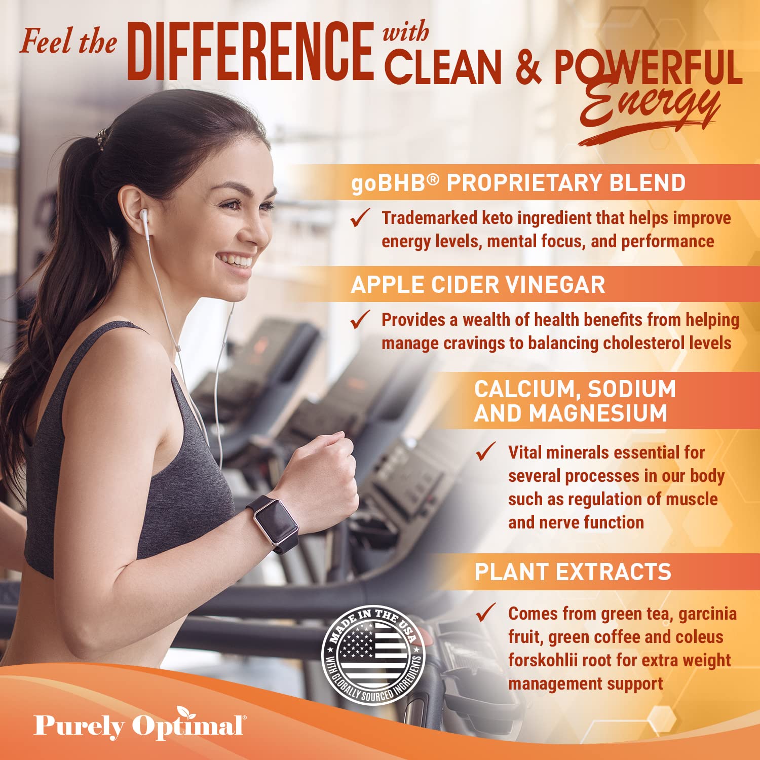 Purely Optimal Premium Keto+Apple Cider Vinegar Pills - Promote Ketosis, Boost Energy Purely Optimal uk supplements