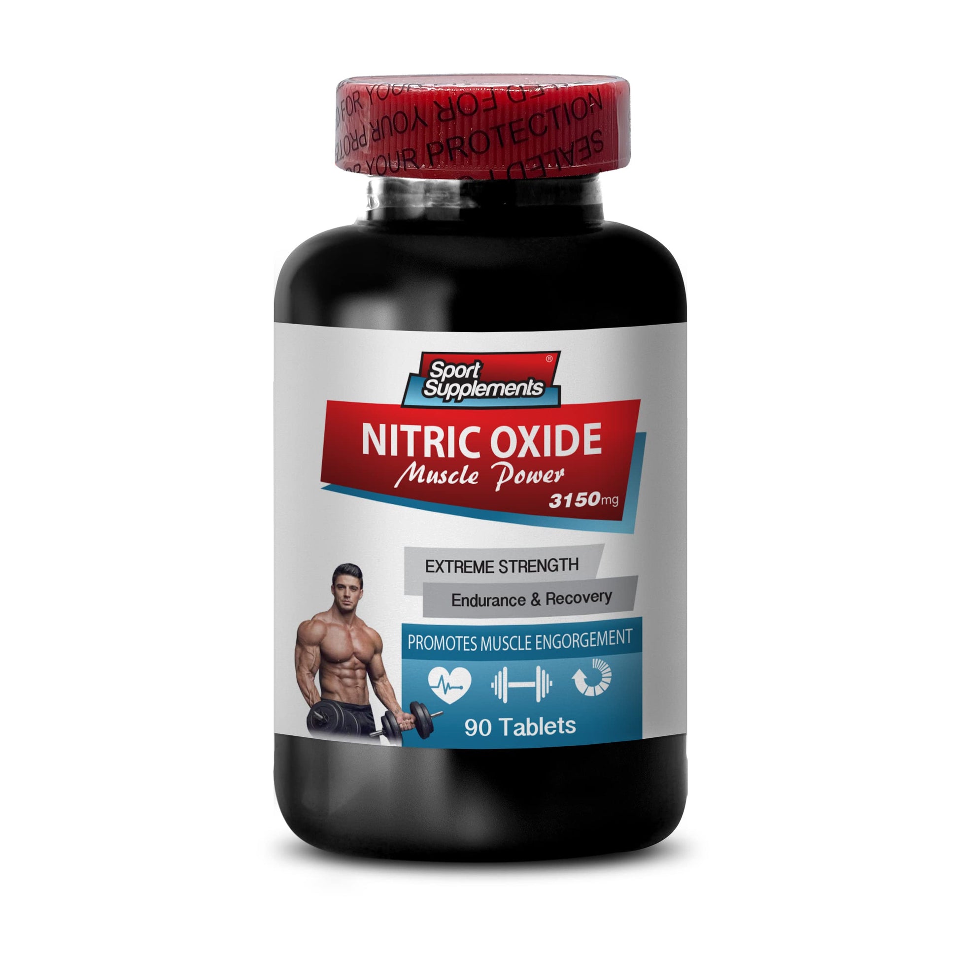 Nitric Oxide boosters with arginine - Nitric Oxide Muscle Power 3150mg - Improves Circulation Sport Supplements uk supplements