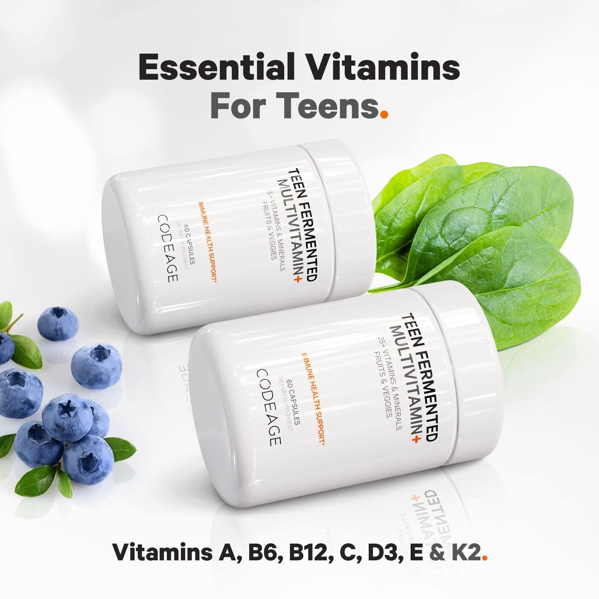 Codeage Immune Support Bundle Multivitamin for Women + Multivitamin for Teens Codeage uk supplements