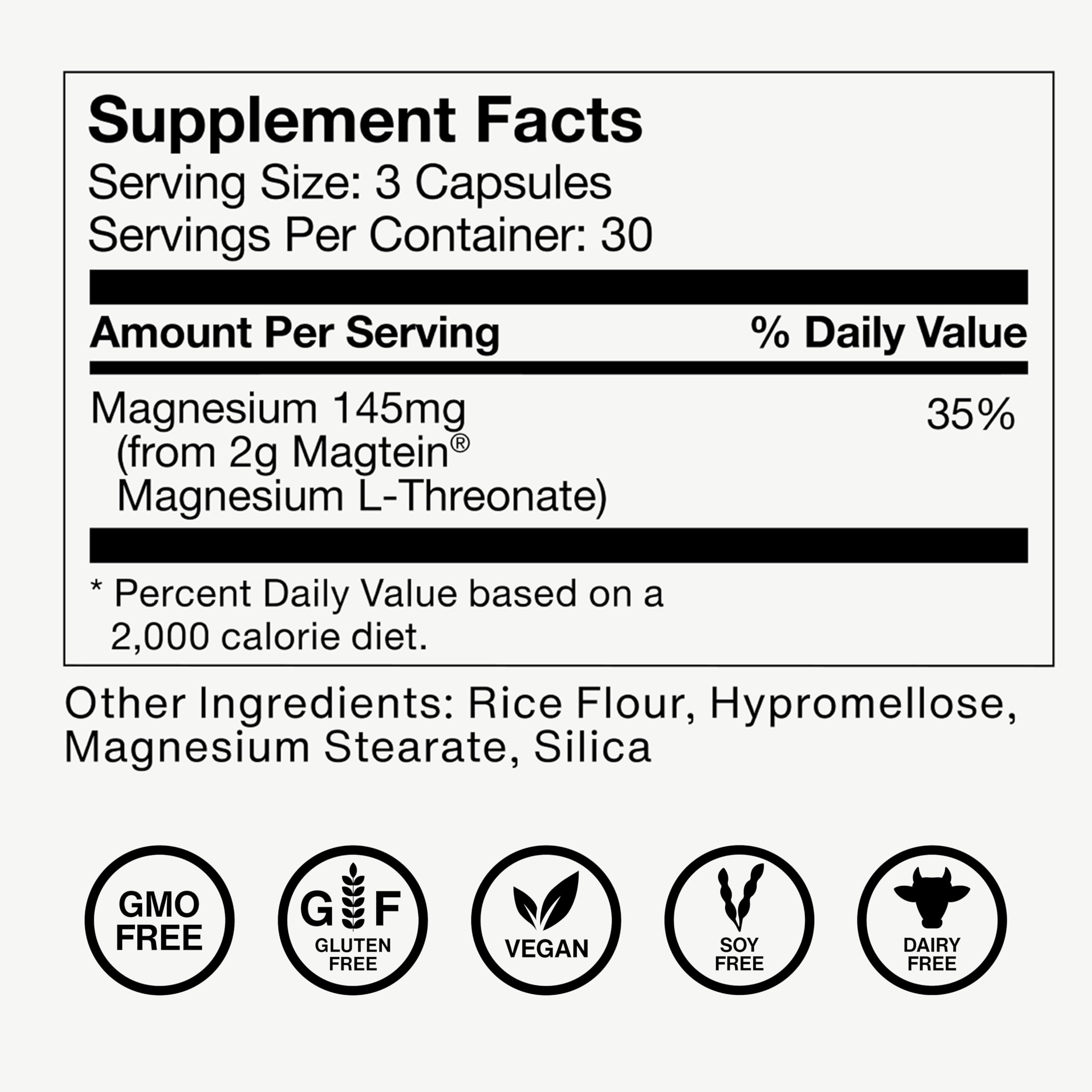 Momentous Magtein Magnesium L-Threonate - Brain & Rest Support Supplement - Boosts Cognitive Function & Sleep Quality - NSF Certified for Sport -145 mg - 30 Servings Momentous uk supplements