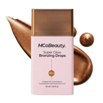 MCoBeauty - Super Glow Bronzing Drops - Effortless Face Tan with Shimmer Formula - Face Care, Bronze Drops - Contains Hyaluronic Acid, White Tea Extract, Cocoa Extract and More MCoBeauty uk supplements