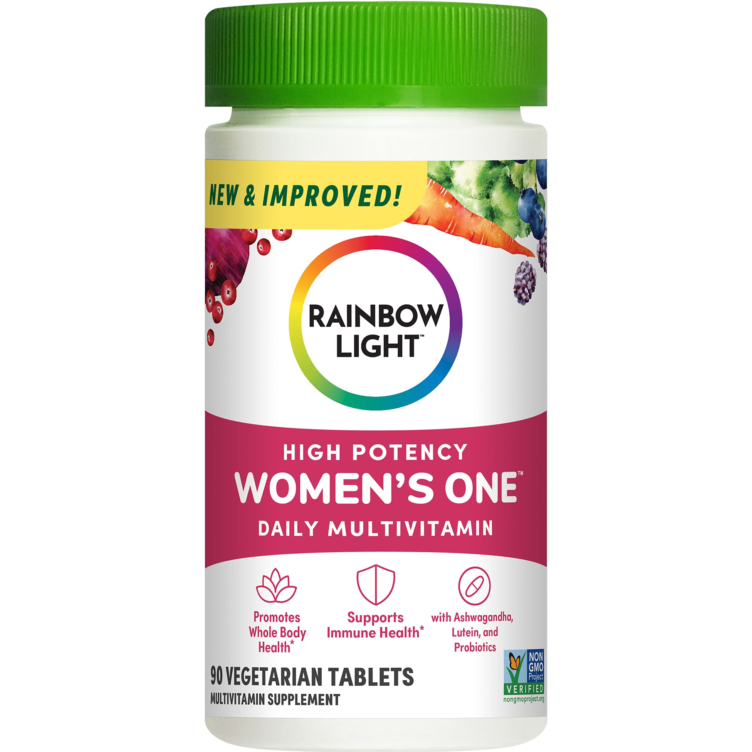 Rainbow Light Multivitamin for Women, Vitamin C, D & Zinc, Probiotics, Women’s One Rainbow Light uk supplements