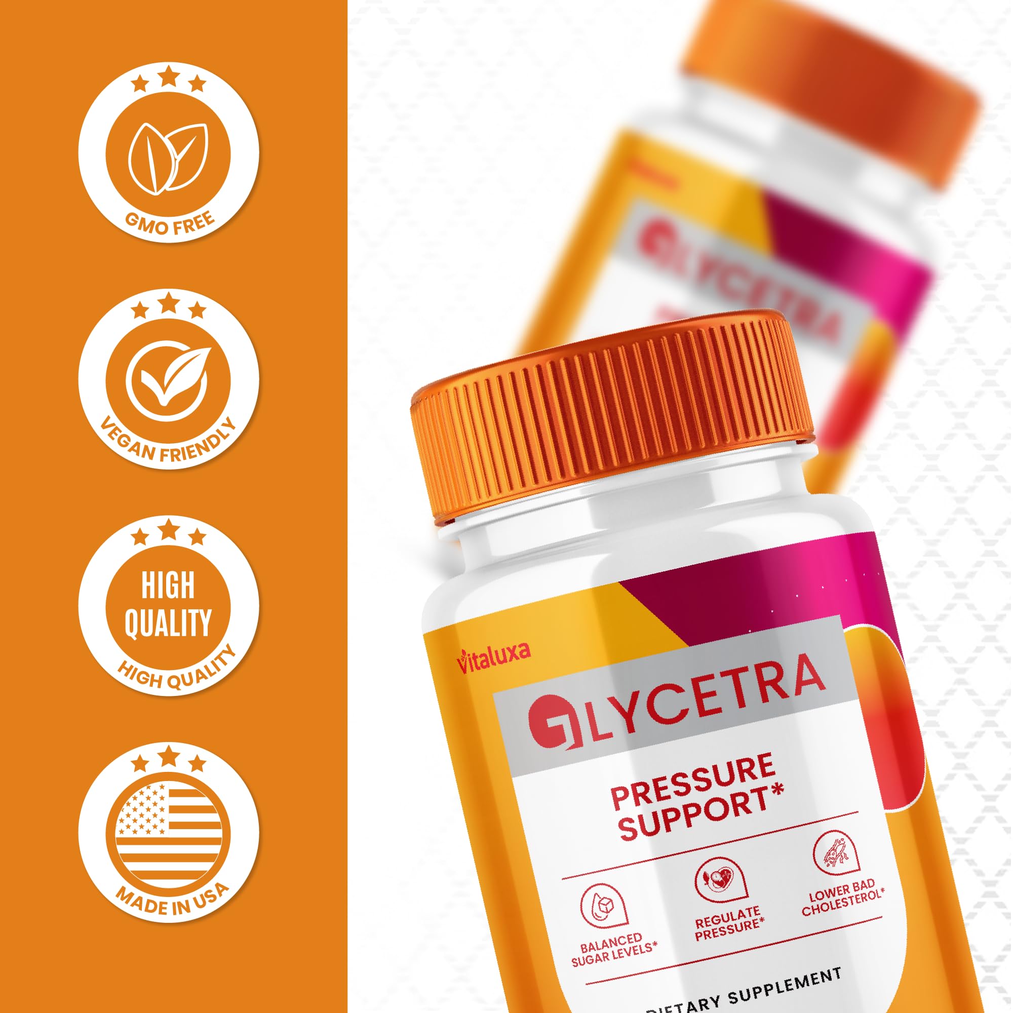(2 Pack) Glycetra Capsules, Glycetra Blood Support Supplement Advanced Formula Premium Blend All Natural Balance Flow, Glicetra Pills Maximum Strength Glycogen Support Health Wellness Review (120 Ct) Vitaluxa uk supplements
