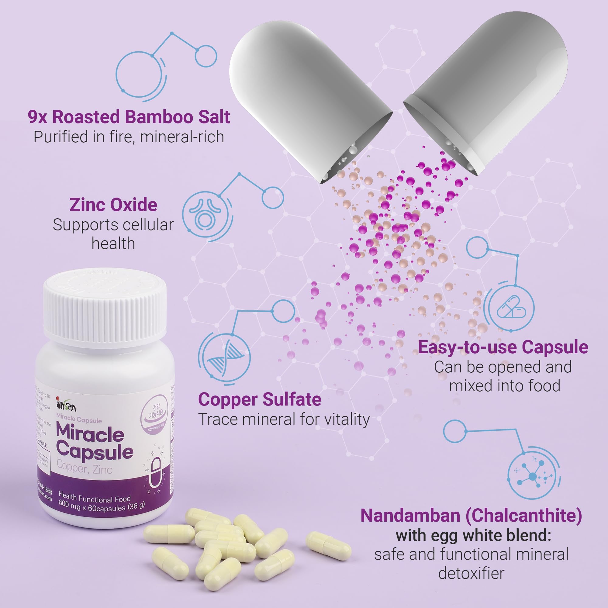 INSANORIGINS Miracle Capsule Immune Defense Support Supplement 18g (600mg - 30 Capsules) [Starter Pack] INSANORIGINS uk supplements