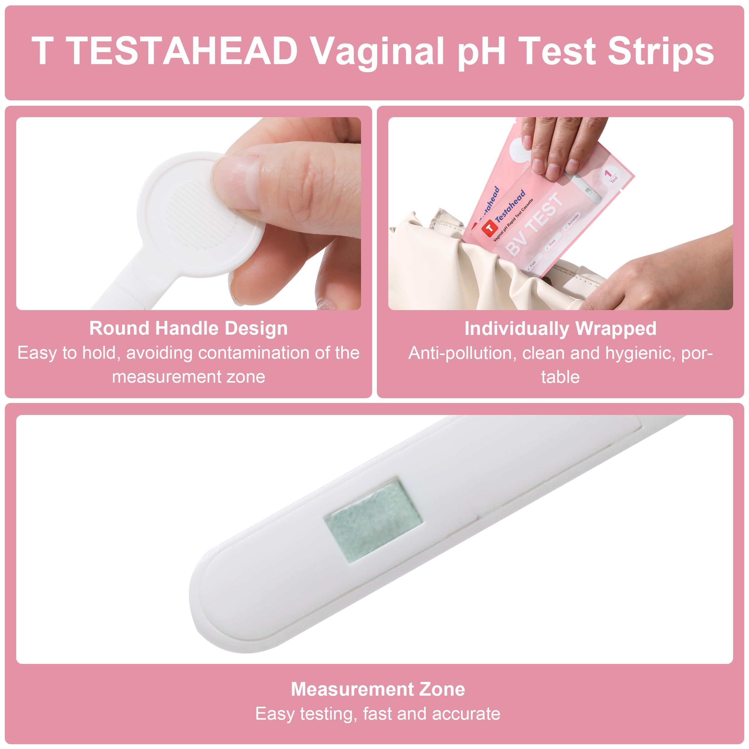 T TESTAHEAD Vaginal pH Test Strips, Feminine Health Vaginal pH Test Strips Kits T TESTAHEAD uk supplements