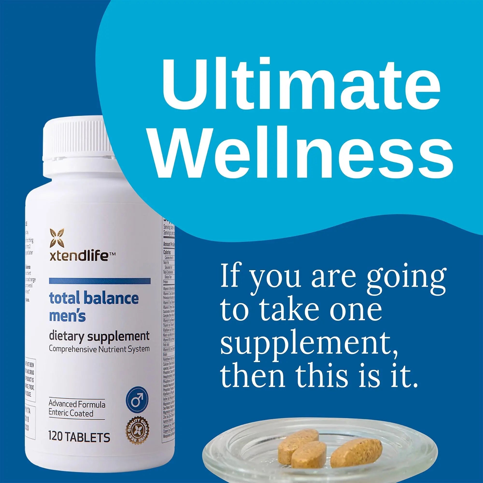 Xtendlife Total Balance Men’s Multivitamin for Immune, Heart, Digestive & Cellular Health - Daily Support Xtendlife uk supplements