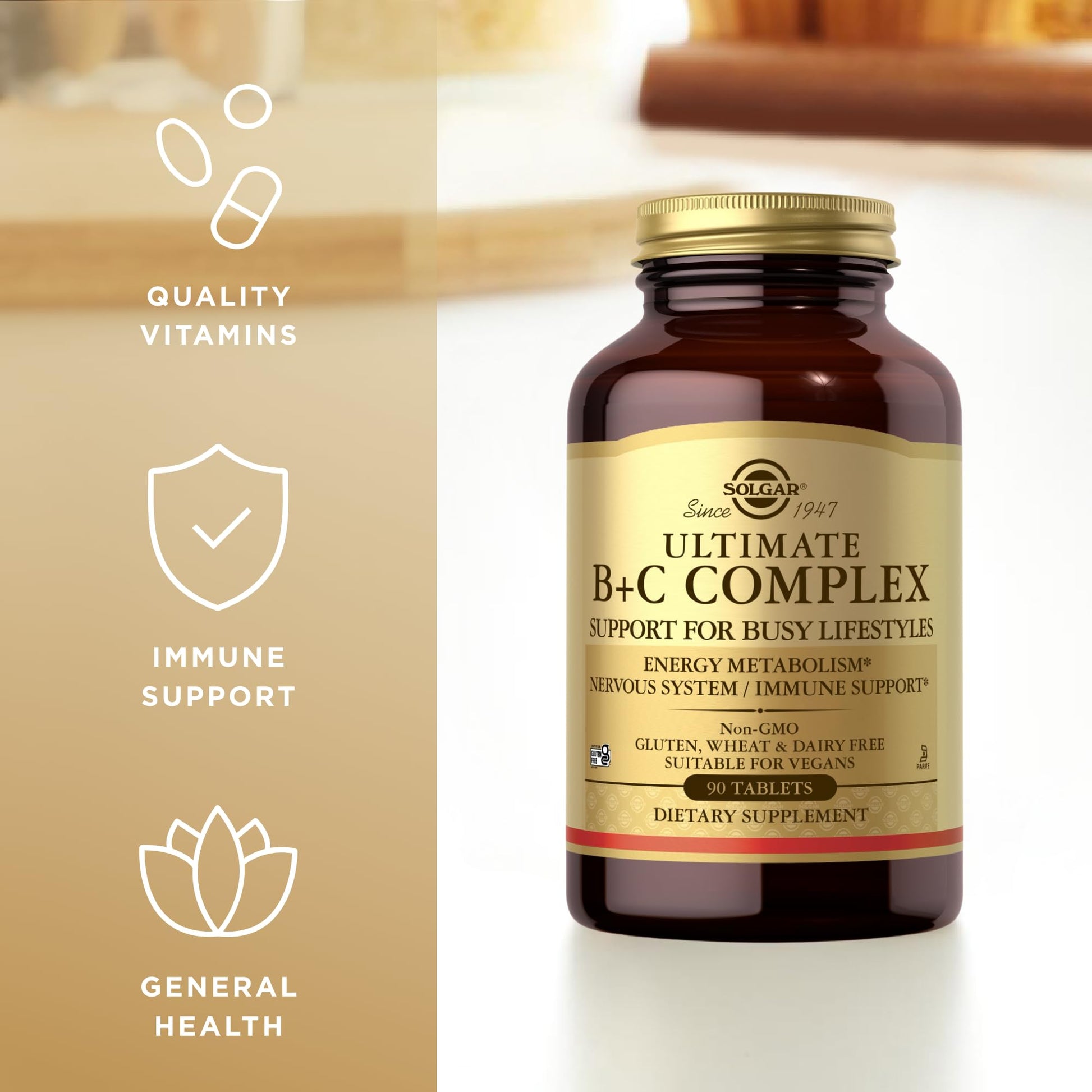 Solgar Ultimate B+C Complex Stress Formula 90 Tablets (Pack of 2) Solgar uk supplements