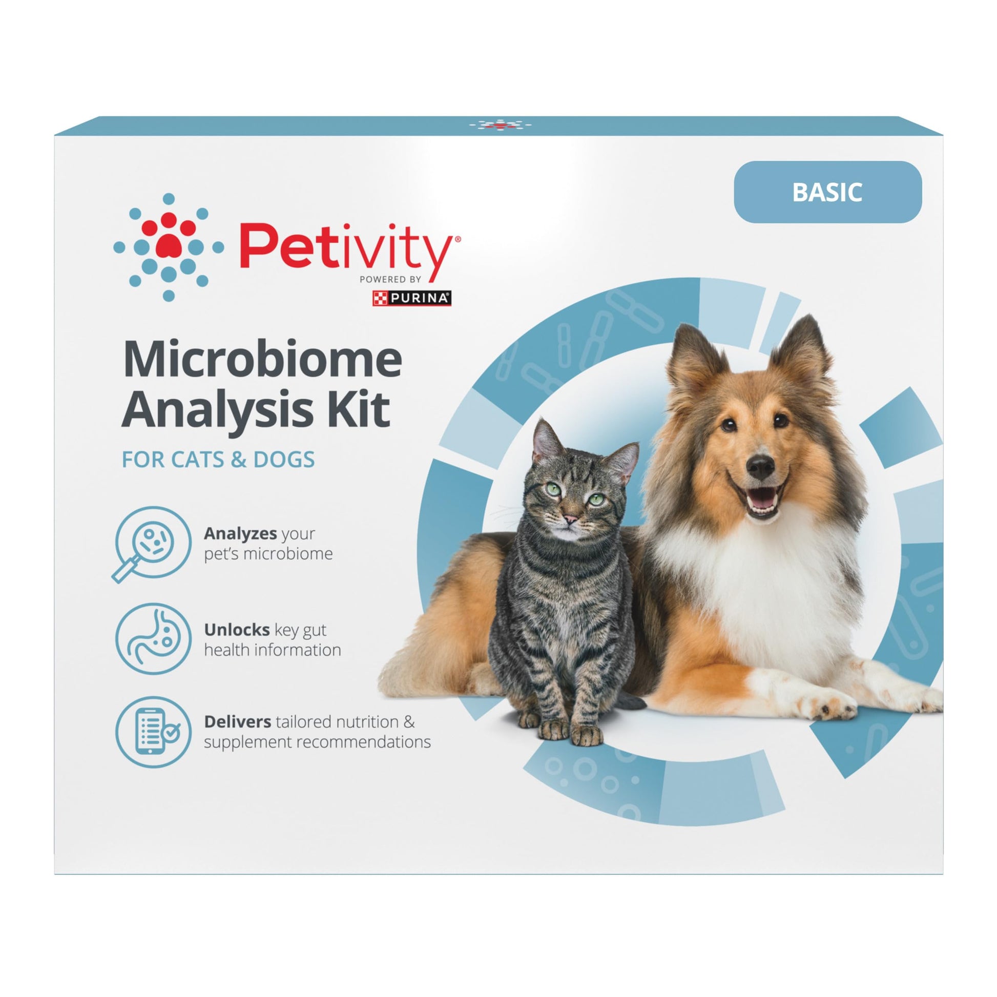 Petivity Microbiome Analysis Kit — Basic for Cats and Dogs, Powered by Purina - 4.8 oz. Box petivity uk supplements