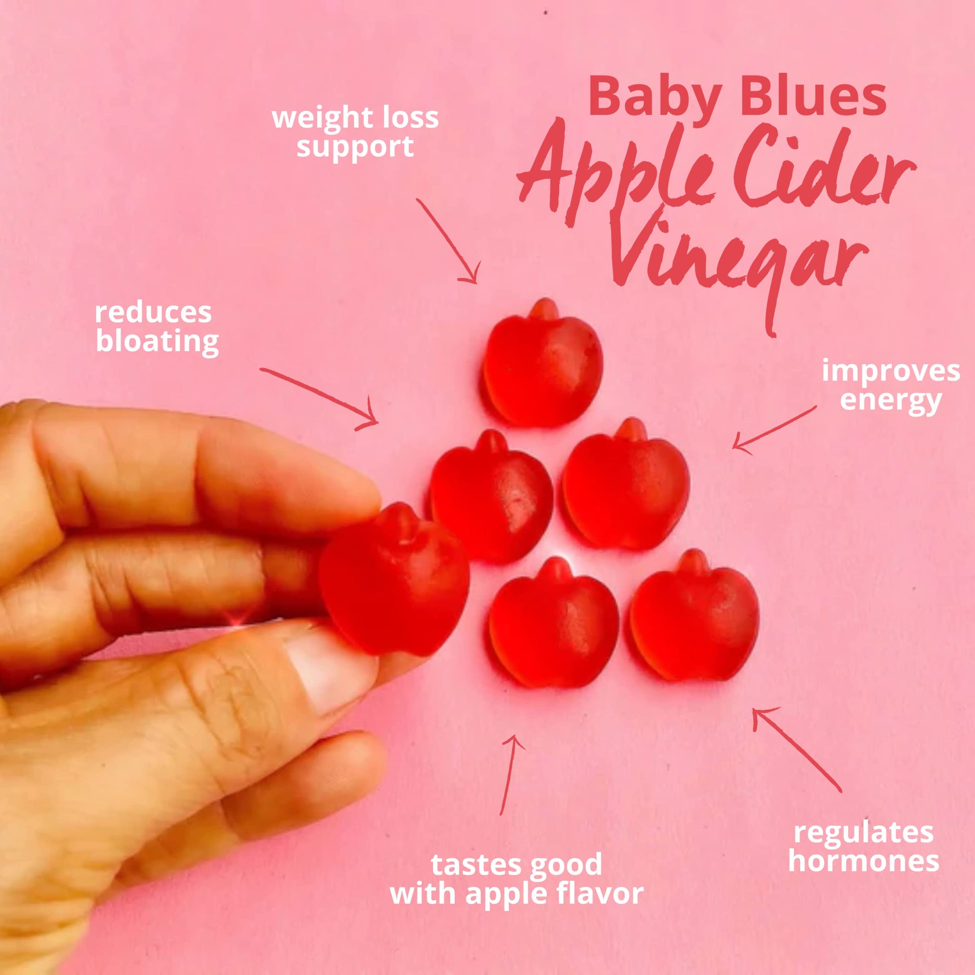 Baby Blues Apple Cider Vinegar Gummies - Vegan, Non-GMO & Gluten-Free, Postpartum Dietary Supplement Baby Blues uk supplements