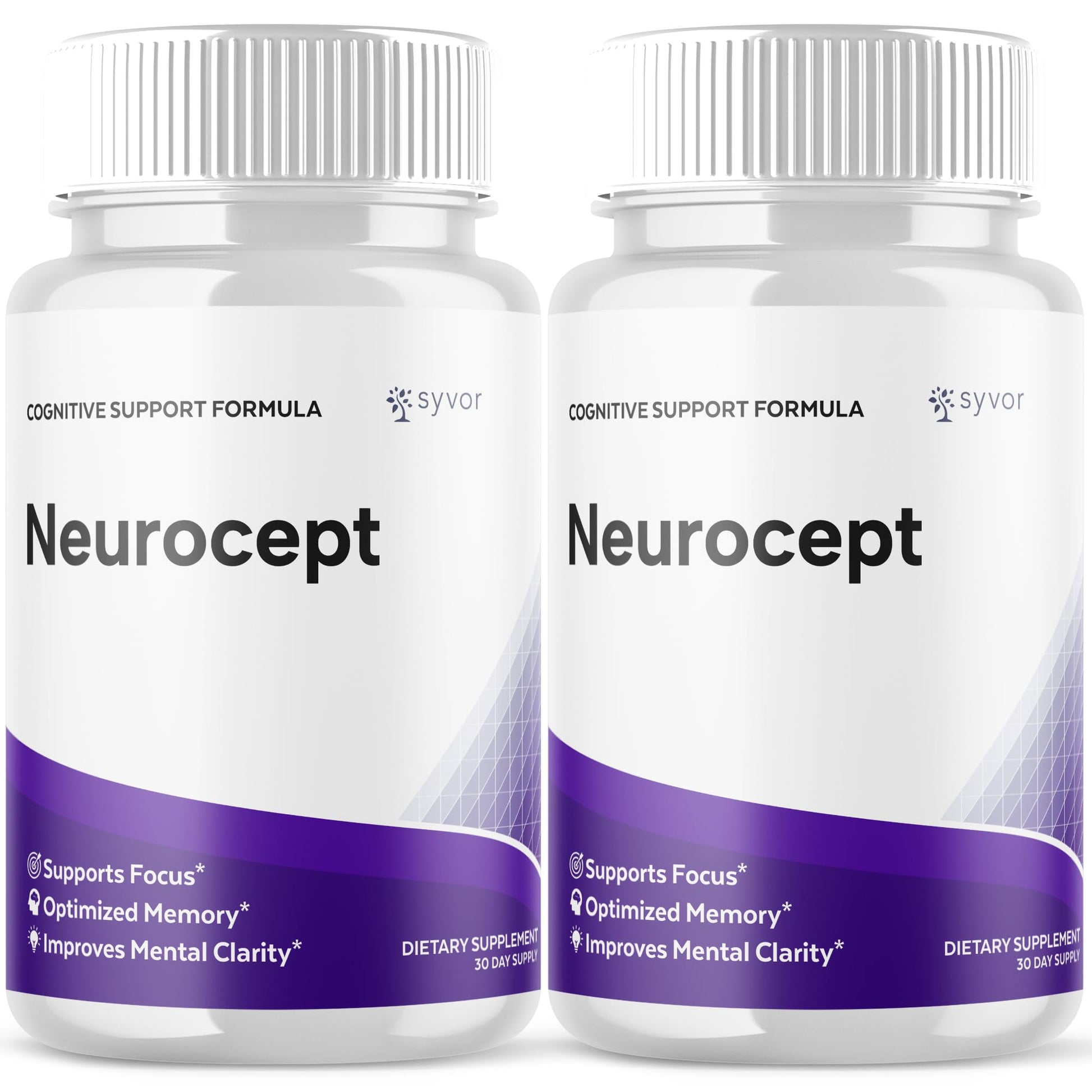 (2 Pack) Neurocept Capsules, Official Neurocept Brain Supplement Pills with All Natural Ingredients, Advanced Formula Support Pills with Max Strength Premium Vitamins for Women & Men (120 Capsules) Syvor uk supplements