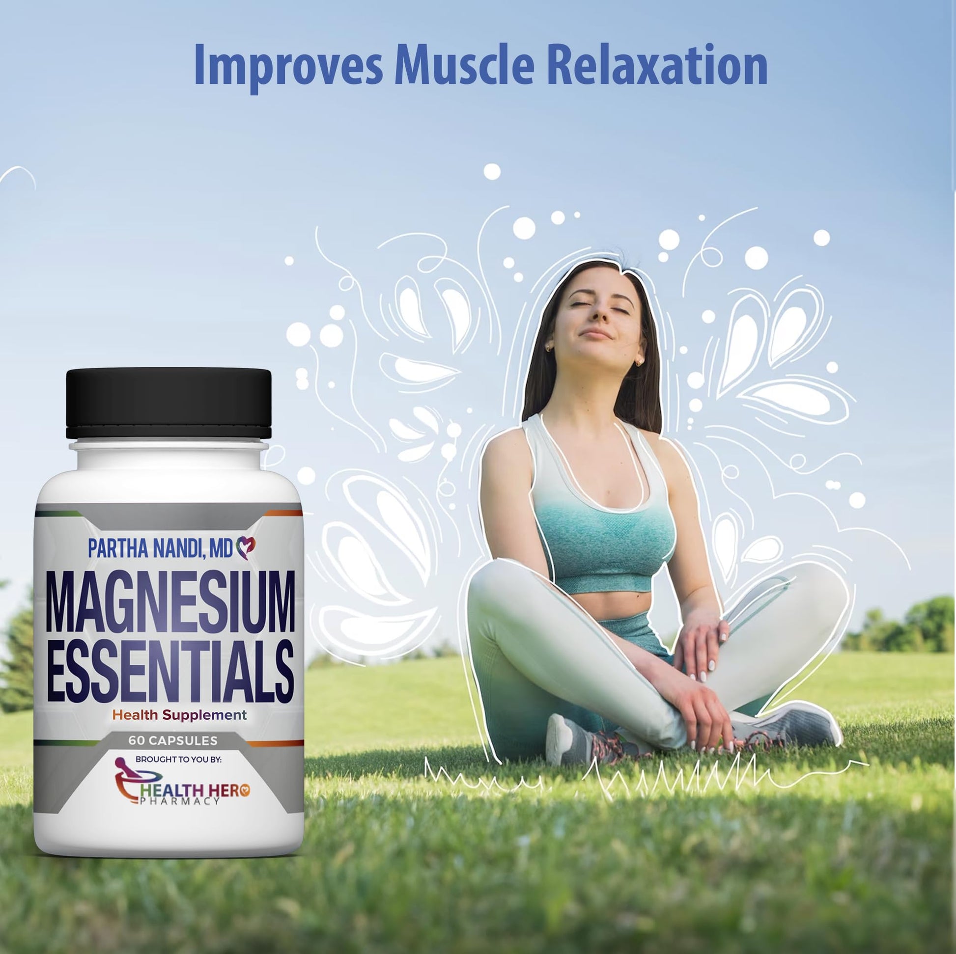 Triple Magnesium Citrate, Malate & Glycinate Complex Supplement – Supports Sleep, Stress, Muscle, Nerve & Heart Health – Advanced High-Absorption Formula – 235mg – 60 Capsules Partha Nandi, MD uk supplements