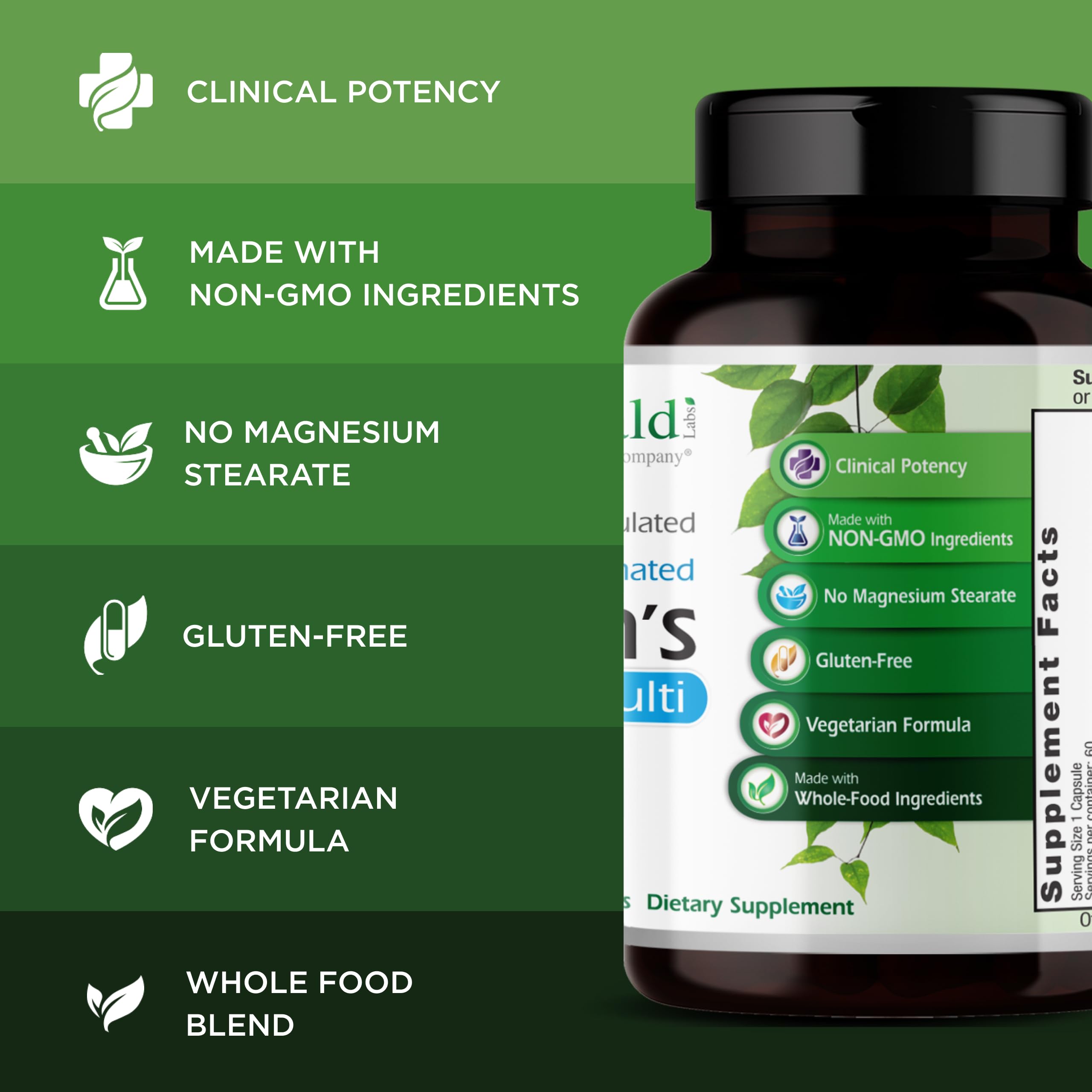 EMERALD LABS Men's 1 Daily Multi - Additive-Free Men's Multivitamin - Includes Lycopene, Zinc, Vitamin D3, & More EMERALD LABS uk supplements