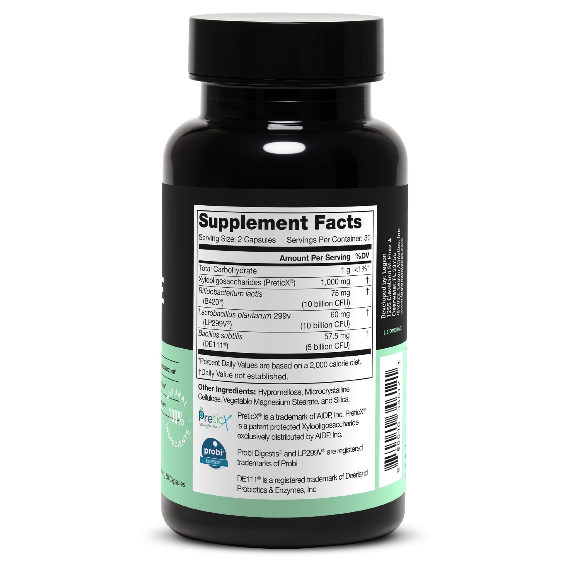 LEGION Biome Probiotic - Natural Probiotics Gut Health Supplement for Women & Men - Probiotic Nutritional Supplements Help Reduce Bloating, Cramping & Gas - Colon Health Probiotic Pills, 30 Servings LEGION uk supplements