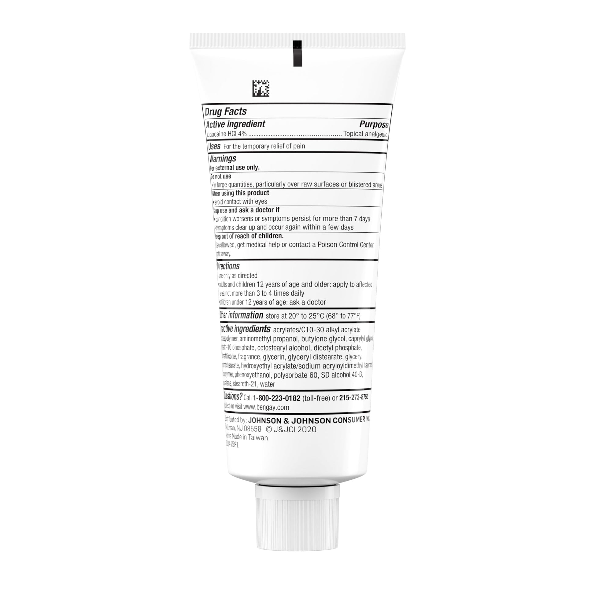Bengay Lidocaine Pain Relief Cream, Maximum Strength OTC, Non-Greasy Topical Analgesic with 4% Lidocaine to Desensitize Nerves, Numbing Cream with a Soothing Jasmine Scent, 3 oz Bengay uk supplements