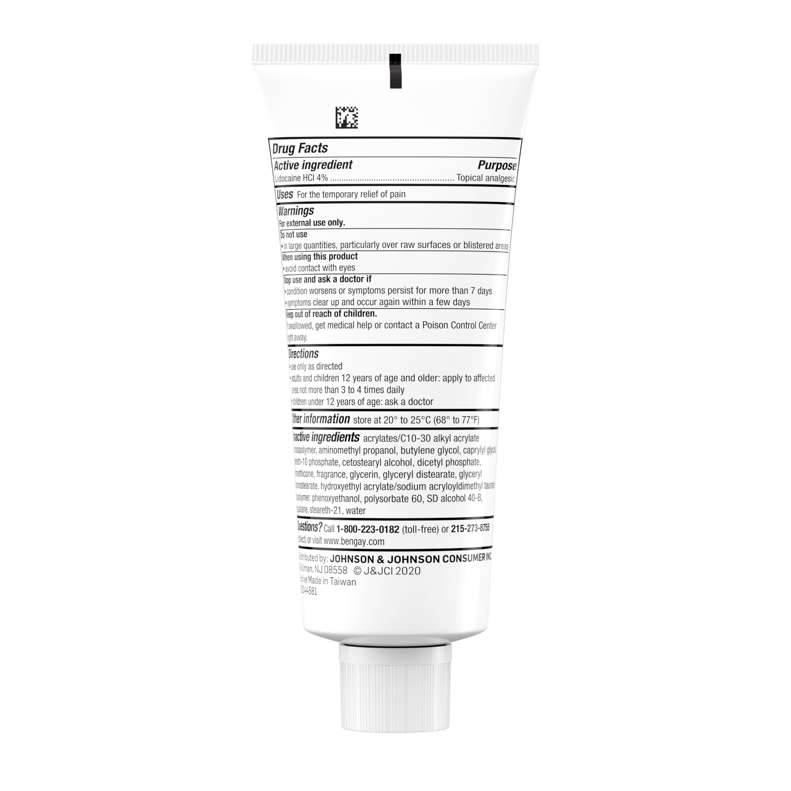 Bengay Lidocaine Pain Relief Cream, Maximum Strength OTC, Non-Greasy Topical Analgesic with 4% Lidocaine to Desensitize Nerves, Numbing Cream with a Soothing Jasmine Scent, 3 oz Bengay uk supplements