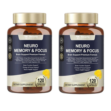 Totaria C-ognitive with Caffeine Pills, L-Tyrosine, Alpha GPC, Ginkgo Biloba, Bacopa Monnieri Brain Supplement for Memory and Focus, Brain Nootropic Support - Non-GMO, Gluten Free (2 Packs) Totaria uk supplements