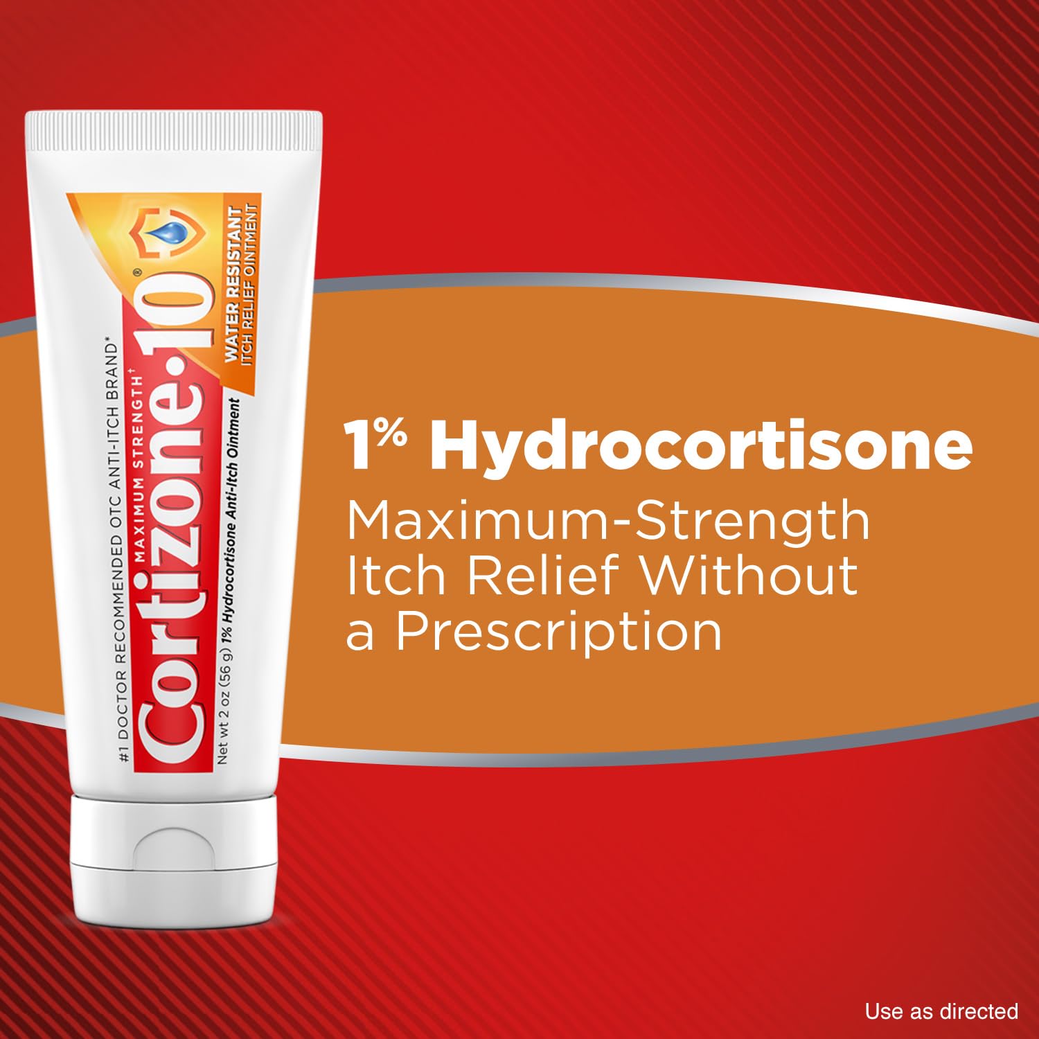 Cortizone-10 Maximum Strength Water Resistant Itch Relief Ointment, 1% Hydrocortisone, Fast-Acting, Anti-Itch Cream for Bug Bites, Rash, Eczema, Psoriasis, Poison Ivy, Oak, Sumac & More, 2 oz Cortizone 10 uk supplements