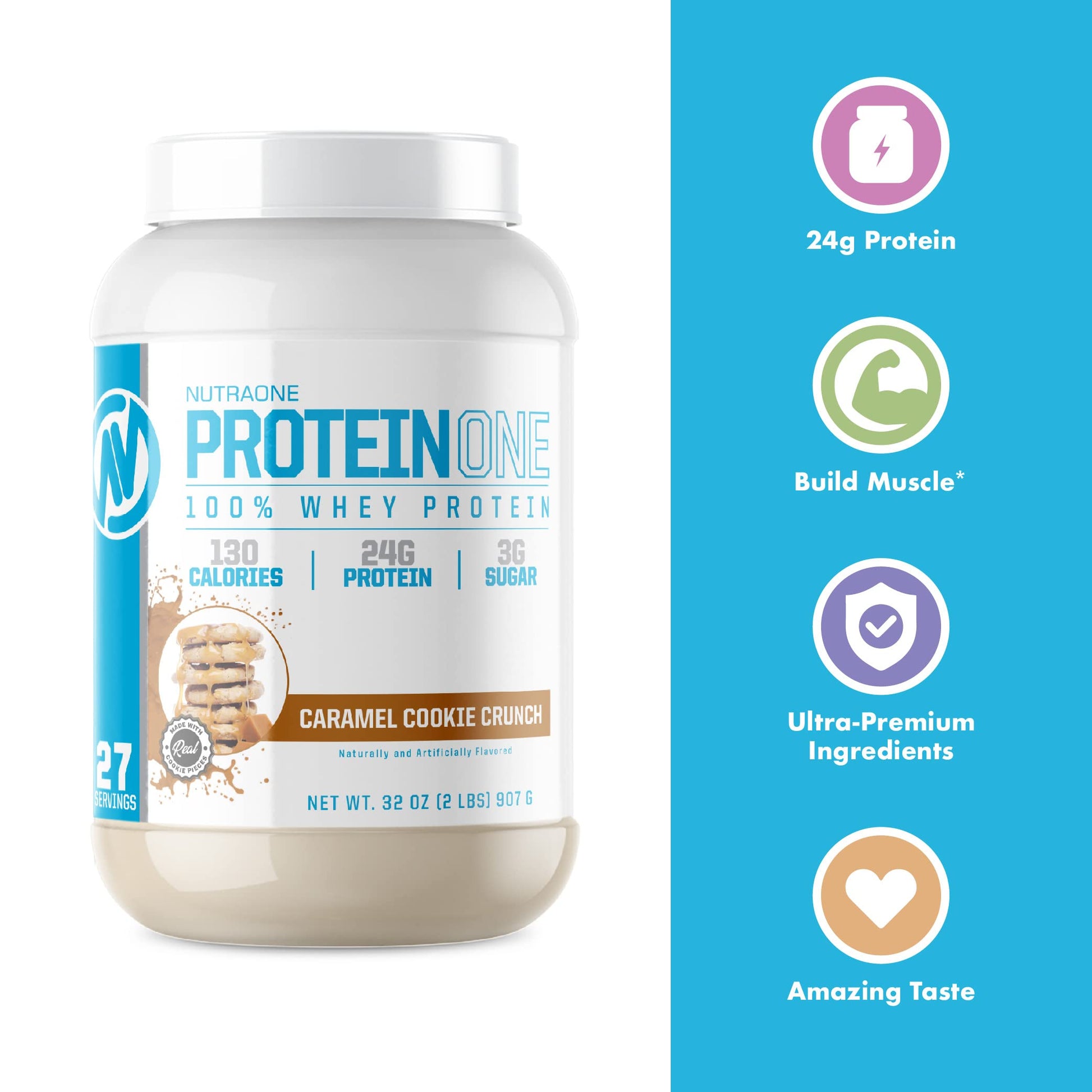 NutraOne ProteinOne Whey Protein Promote Recovery and Build Muscle with a Protein NutraOne uk supplements