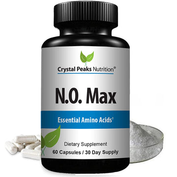 CRYSTAL PEAKS NUTRITION N.O. Max Nitric Oxide Supplement - L Arginine, Citrulline CRYSTAL PEAKS NUTRITION uk supplements