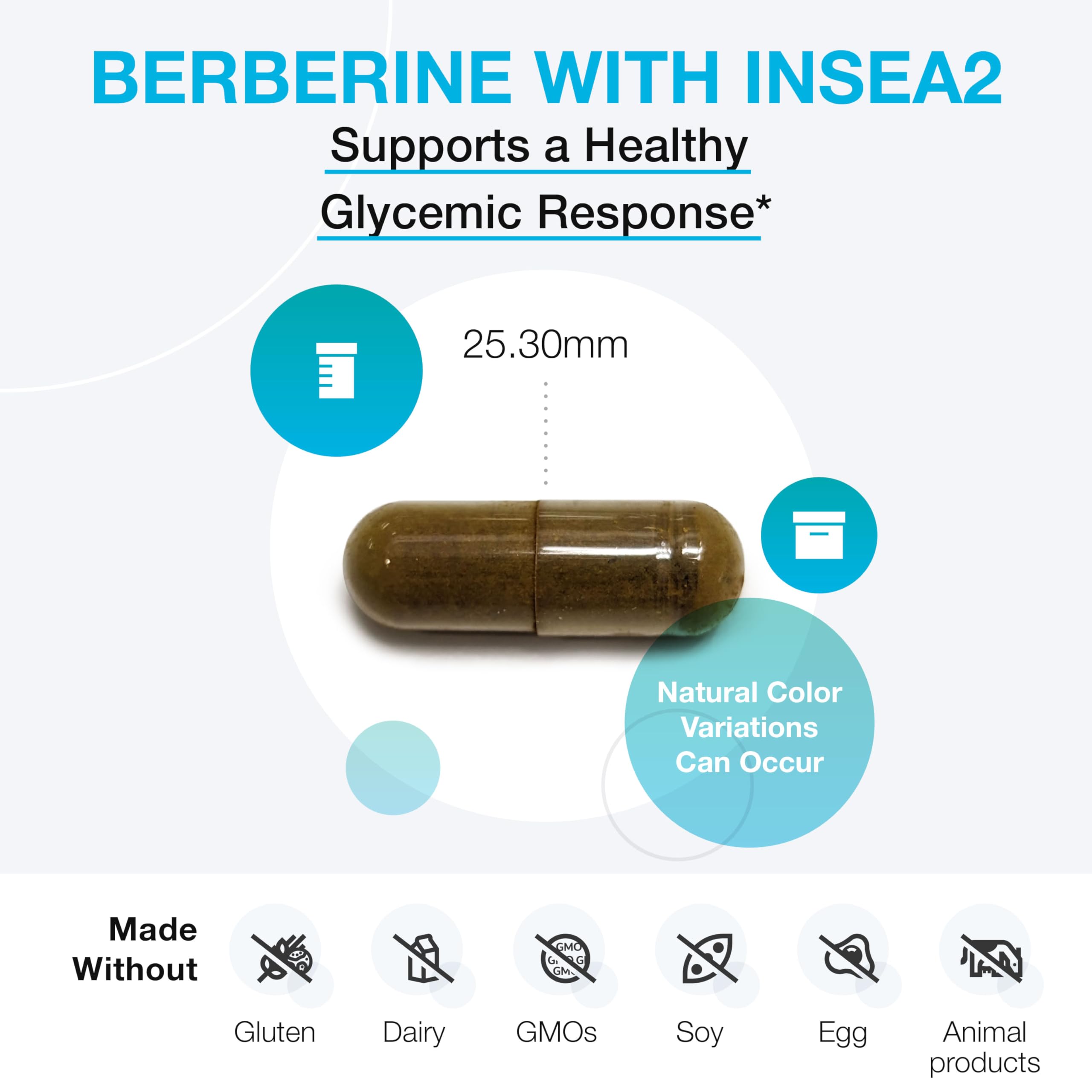 XYMOGEN Berberine with InSea2 - Blend of Polyphenols - Cellular Metabolic & Immune Support - Plant-Based, Gluten-Free & Non-GMO - 60 Capsules XYMOGEN uk supplements