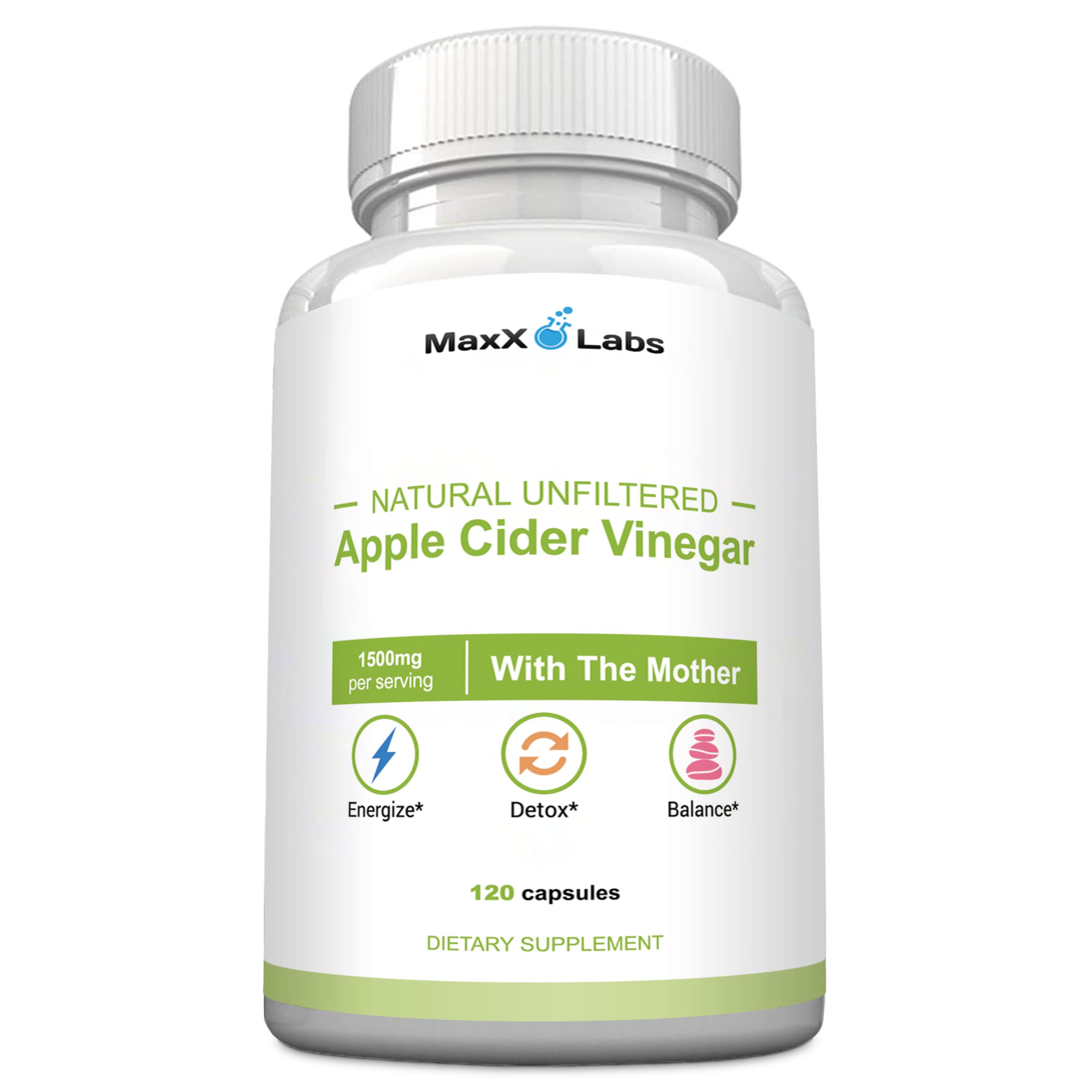Apple Cider Vinegar Capsules with The Mother - Healthy Keto Diet Supplements MaxX Labs uk supplements