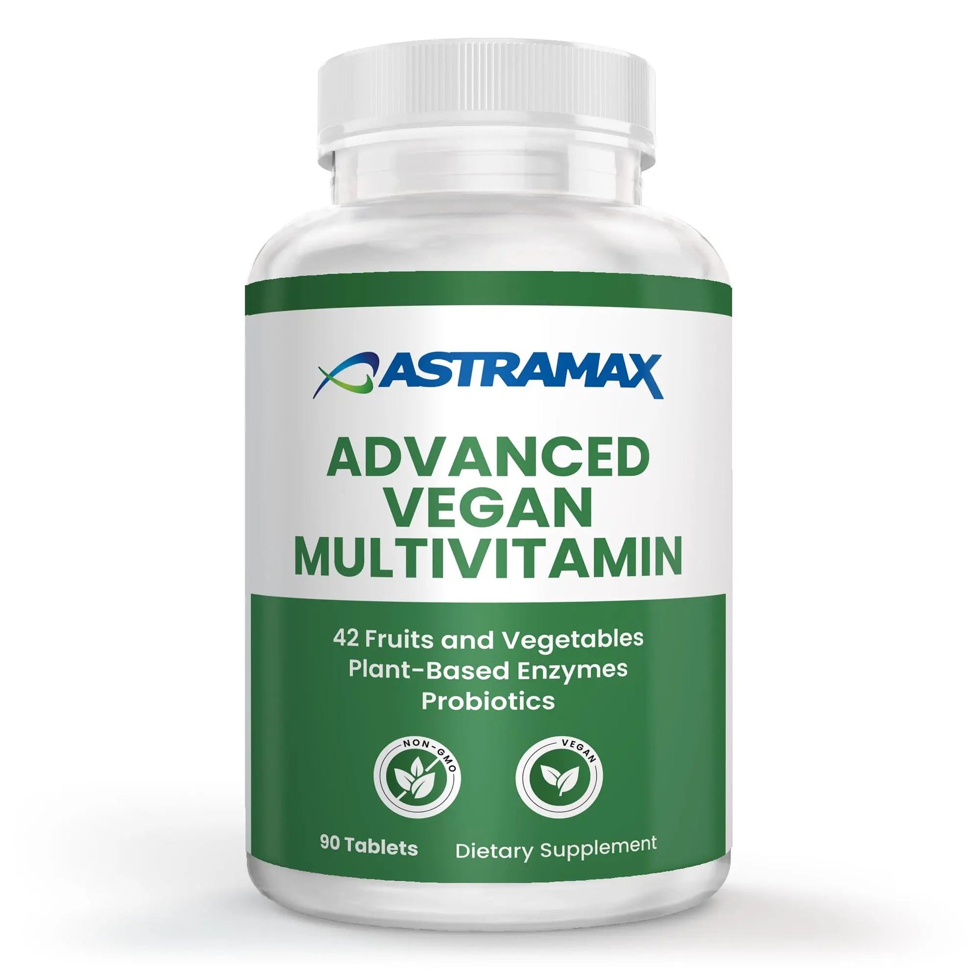 Astramax Advanced Vegan Multivitamin | Whole Food-Based Vitamin & Mineral Complex with 26 Nutrients, B12, D3, Probiotics & 42 Superfoods | Astramax uk supplements