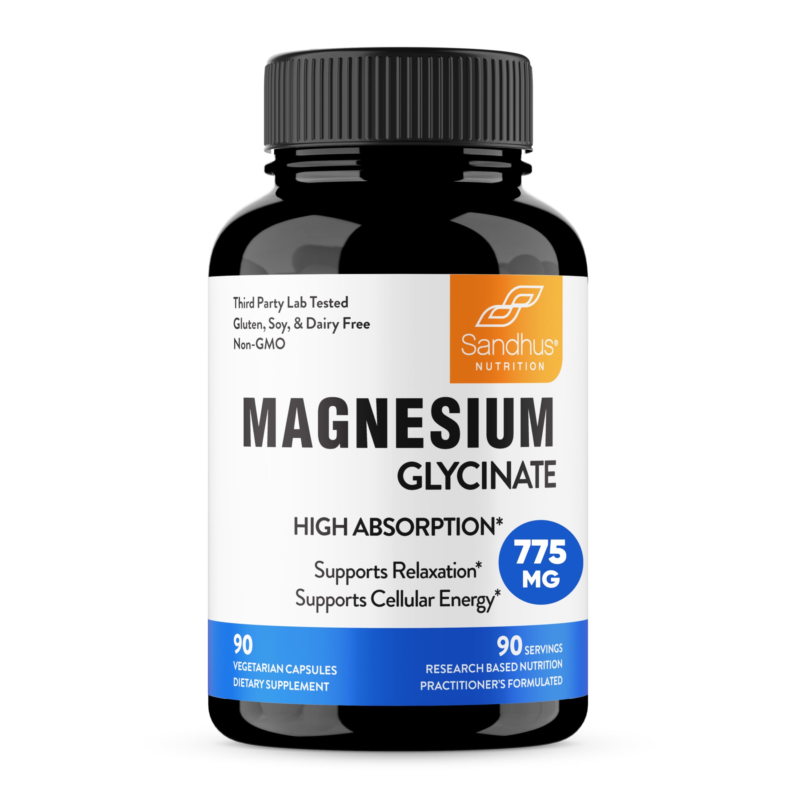 Sandhu's Superior Absorption Magnesium Glycinate 775mg|140mg Elemental Magnesium Sandhu's uk supplements