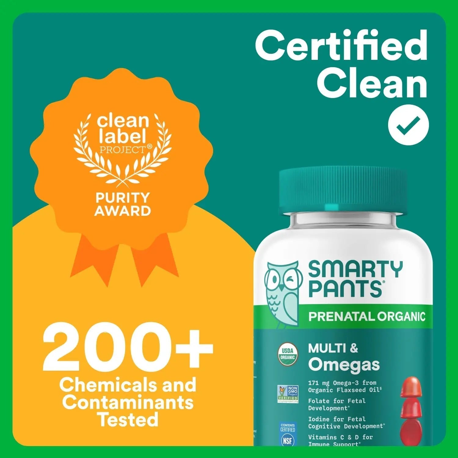 SmartyPants Organic Prenatal Vitamins for Women, Multivitamin Gummies: Biotin, Methylfolate, Omega 3 (ALA), Vitamin D3, C, Vitamin B12, B6, A, K2 & Zinc SmartyPants uk supplements