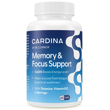CARDINA B12 Vitamins for Women and Men - Brain Supplements for Memory and Focus with Thiamine B1 Supplement and COQ10 - Brain Memory Support - Non-GMO and Vegan B12 Supplement, 60 Ct CARDINA uk supplements
