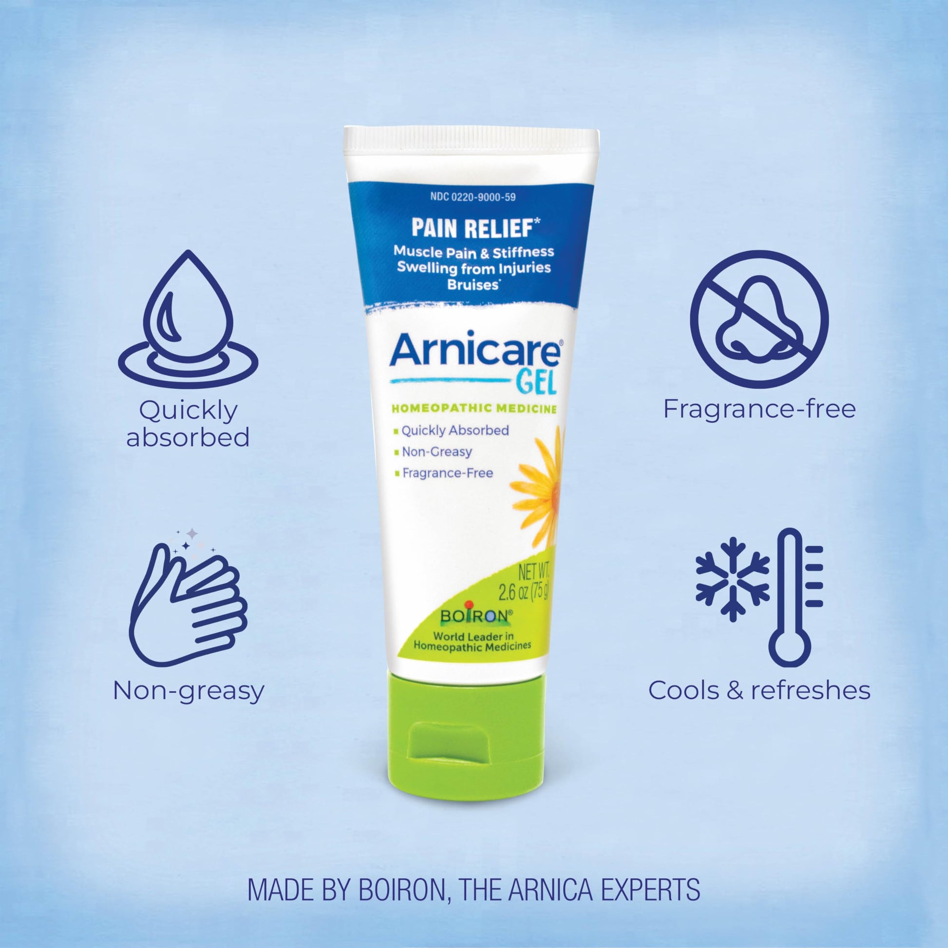 Boiron Arnicare Gel - Non-Greasy and Fragrance-Free - 2.6 oz Boiron uk supplements