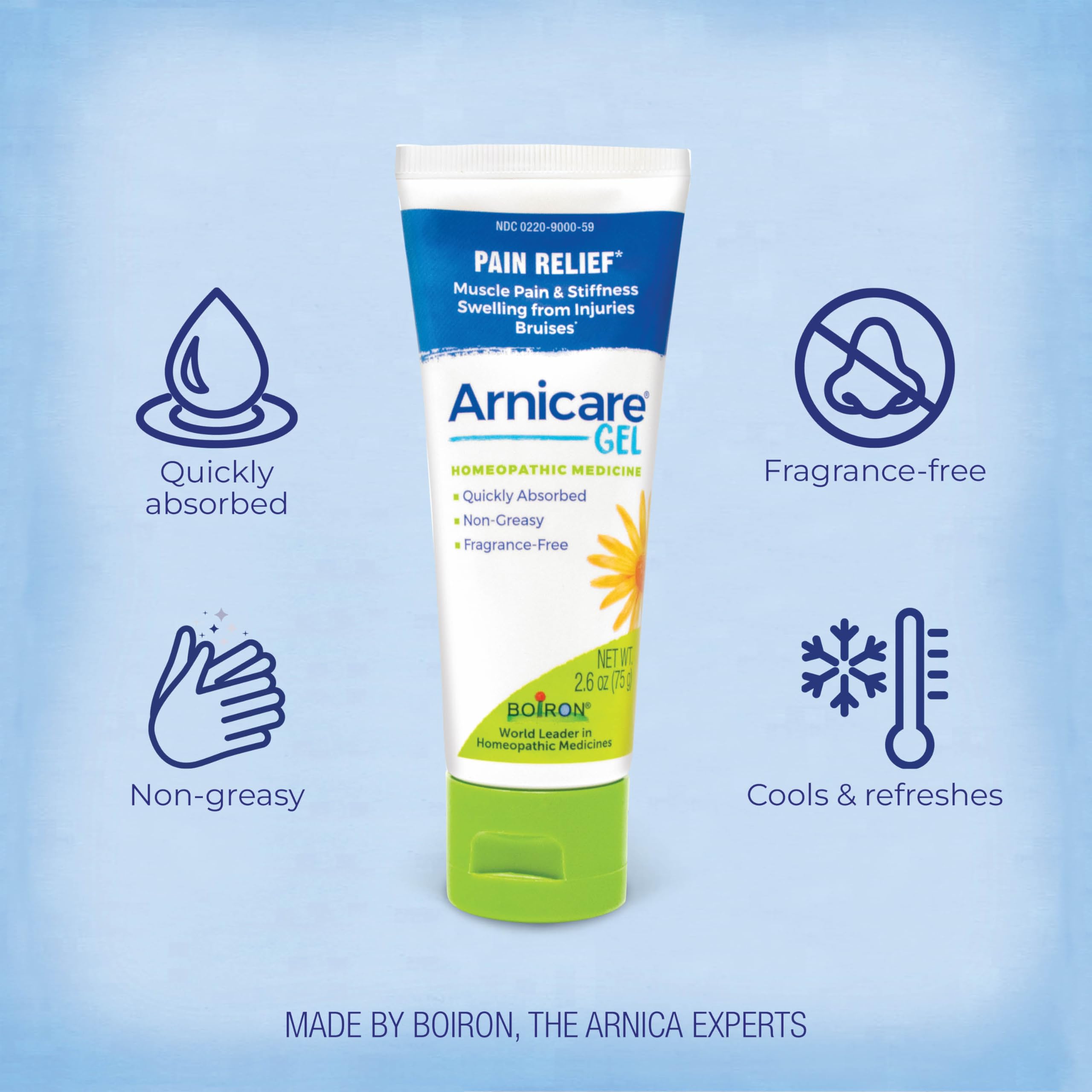 Boiron Arnicare Gel - Non-Greasy and Fragrance-Free - 2.6 oz Boiron uk supplements