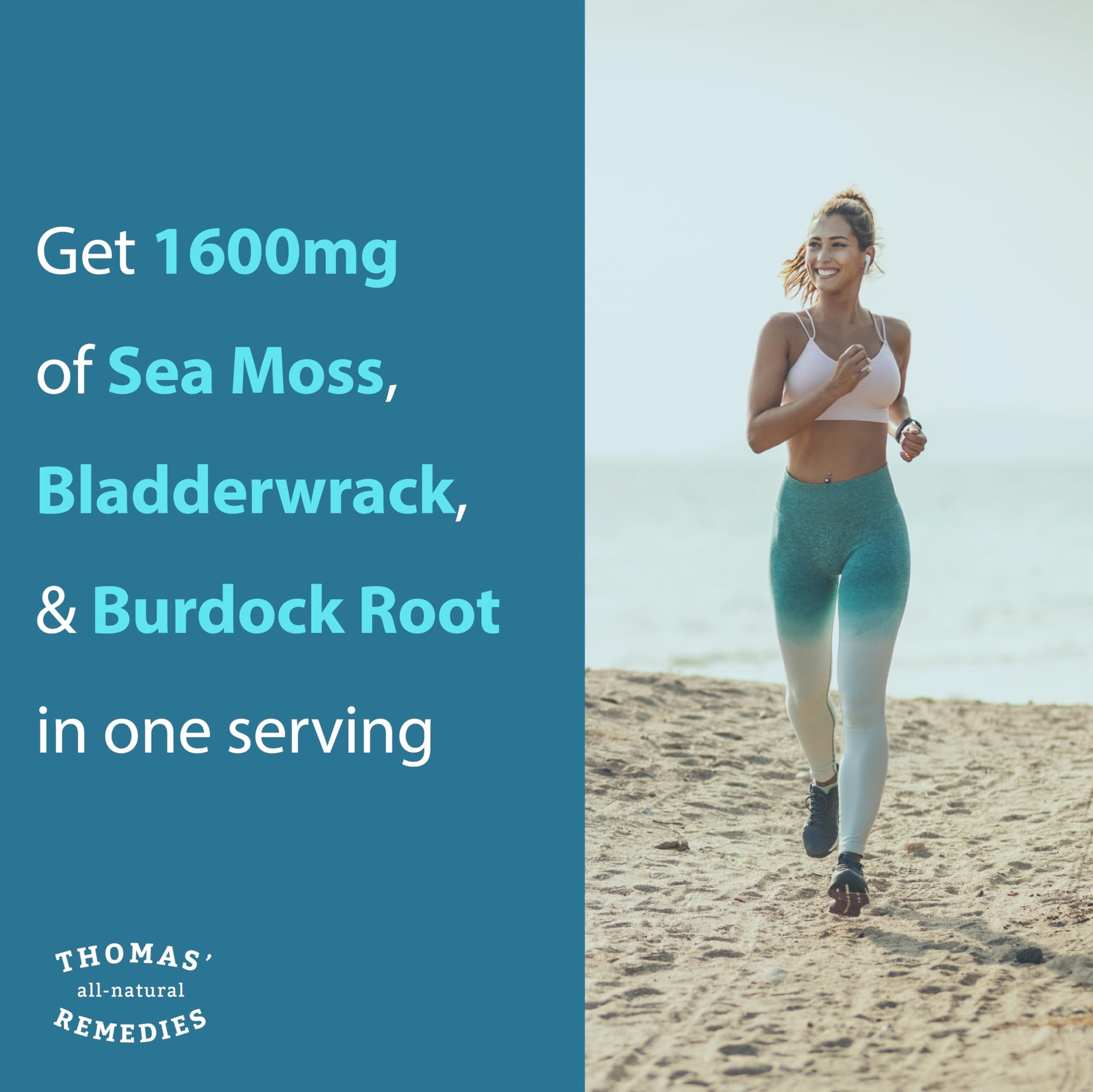 Thomas' all-natural Remedies Irish Sea Moss Capsules, Sea Moss with Bladderwrack & Burdock Root Organic for Gut Health, Digestion, Energy & Immune Support, 120 Seamoss Pills Thomas' all-natural Remedies uk supplements