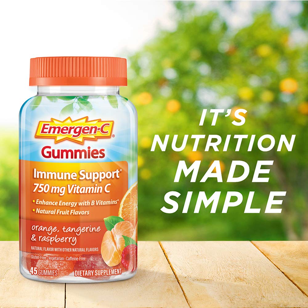 Emergen-C 750mg Vitamin C Gummies for Adults, Immunity Gummies with B Vitamins Emergen-C uk supplements