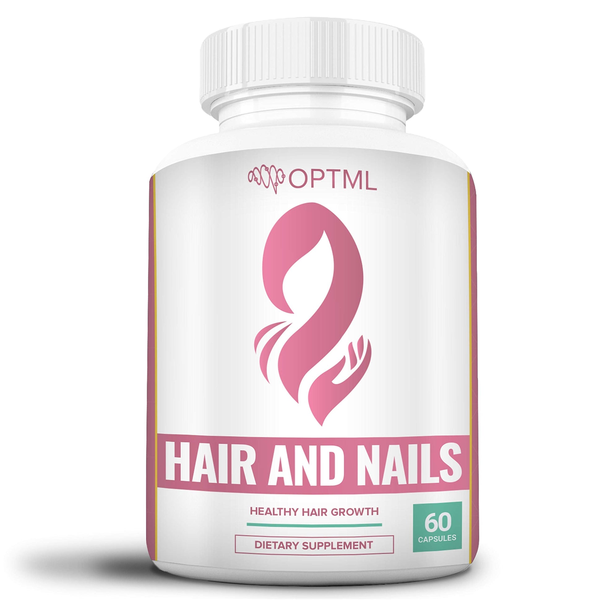 OPTML Hair and Nail Vitamins for Hair Growth and Thickness, Biotin-Infused Hair Pills, Hair Vitamins for Faster Hair Growth and Healthy Nails, for Women and Men, 60 Capsules OPTML uk supplements