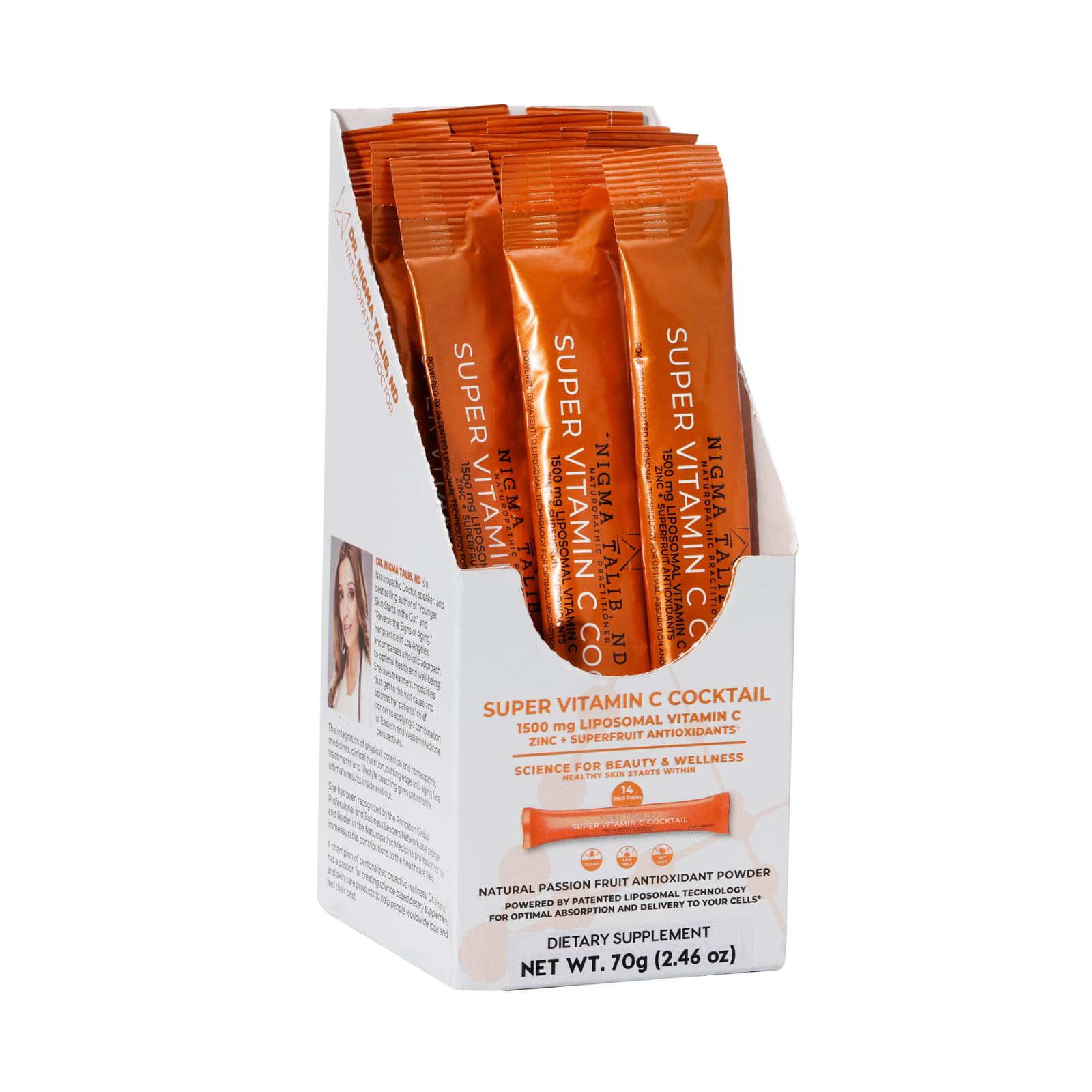 DR. NIGMA Super Vitamin C Cocktail Powder | Science-Based Beauty and Wellness | Powerful Combo of Vital Nutrients to Support Optimal Health and Vitality | 14 Servings | 2.46 oz DR. NIGMA uk supplements