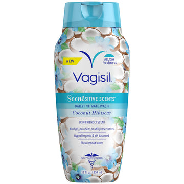 Vagisil Feminine Wash for Intimate Area Hygiene, Scentsitive Scents, pH Balanced and Gynecologist Tested Vagisil uk supplements