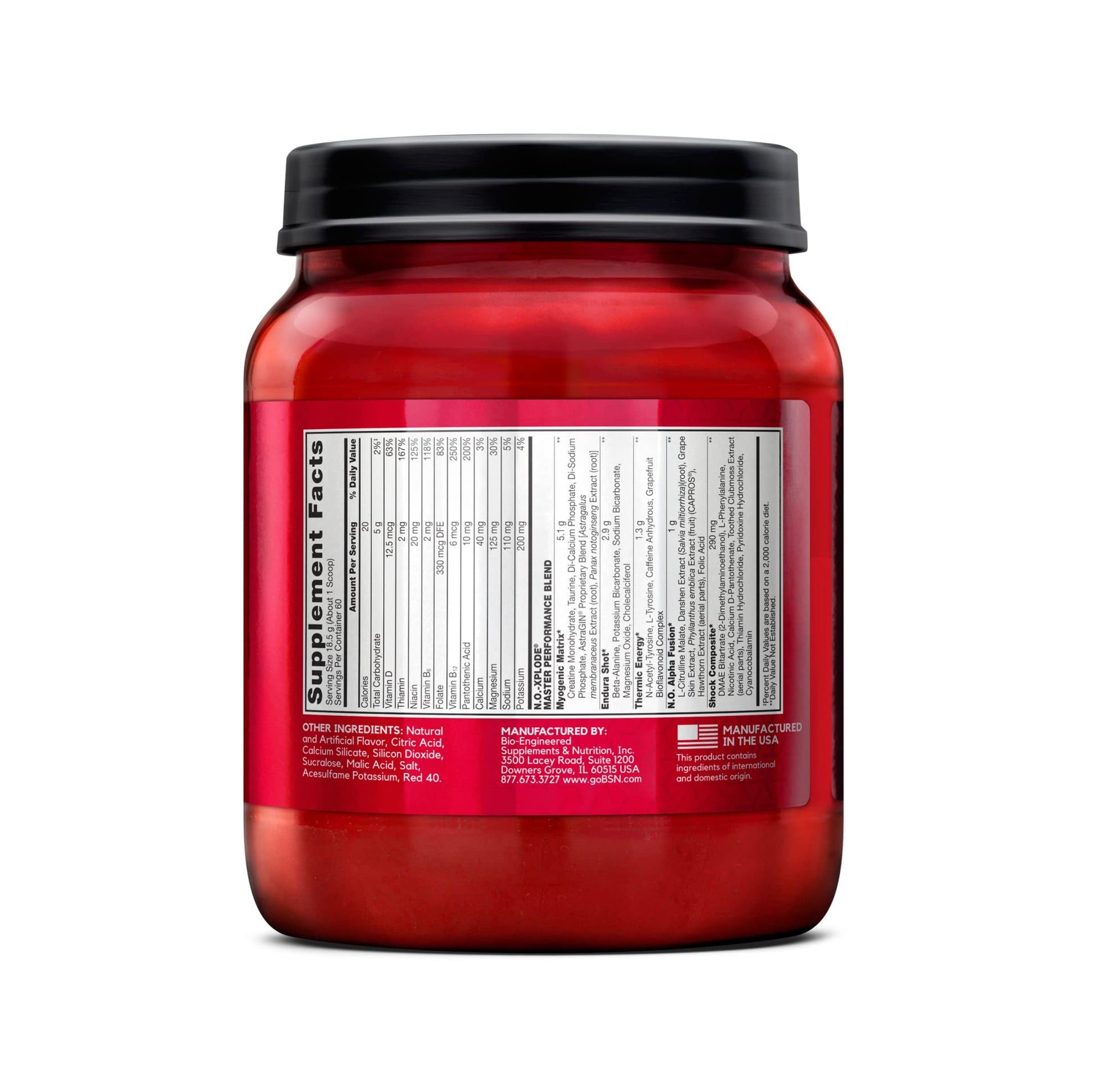 BSN N.O.-XPLODE Pre Workout Supplement with Creatine, Beta-Alanine, and Energy BSN uk supplements