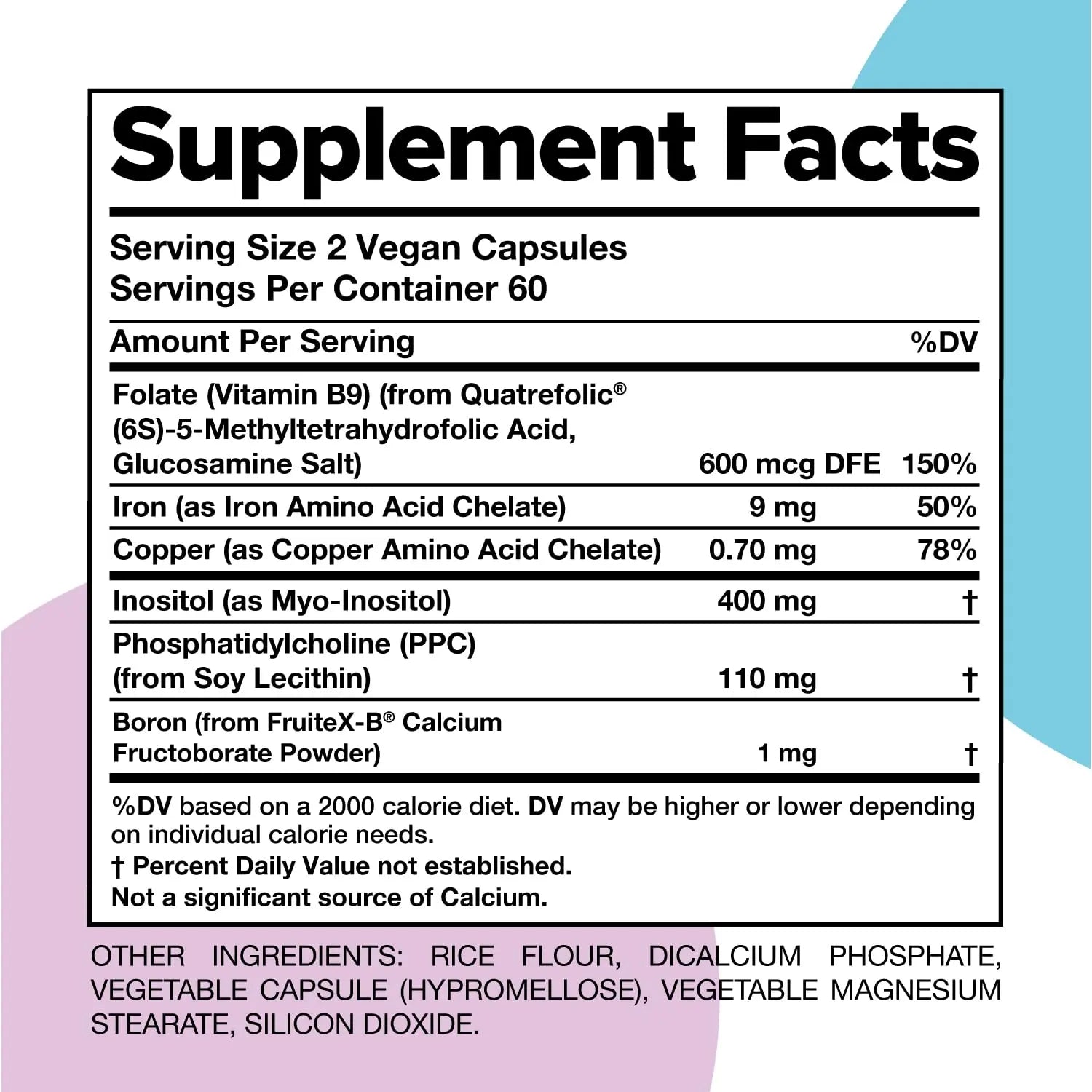 Complement ForHer Multivitamin - Hormone Balance for Women (60 Servings) Inositol Supplement, Longevity Support- B9, Iron - 120 Capsules Complement uk supplements